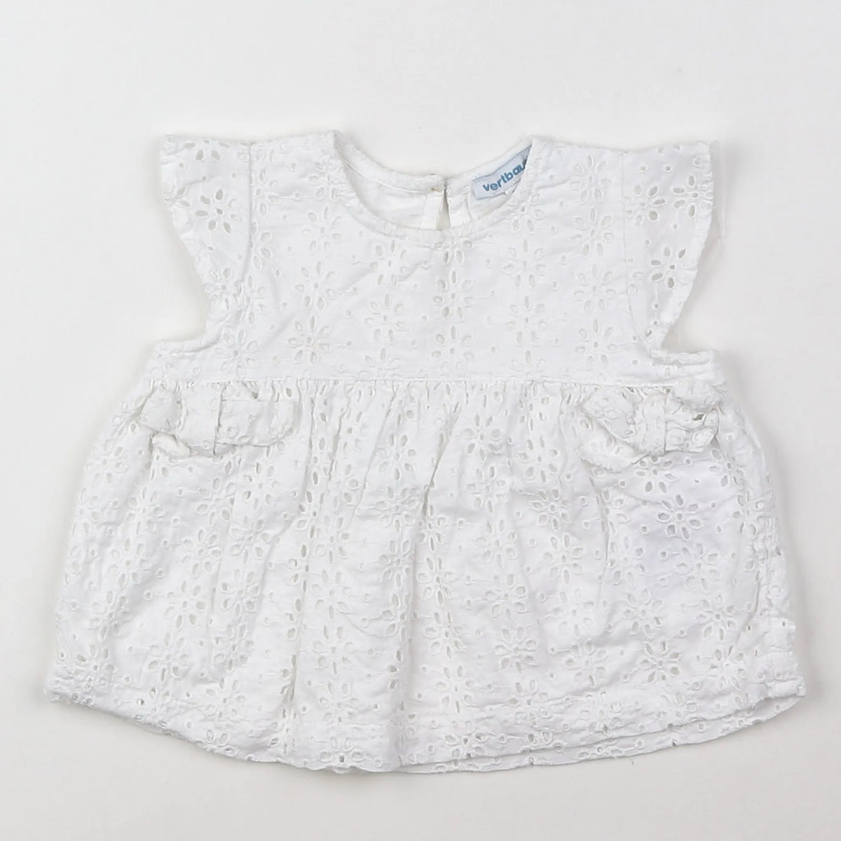 Vertbaudet - blouse blanc - 9 mois
