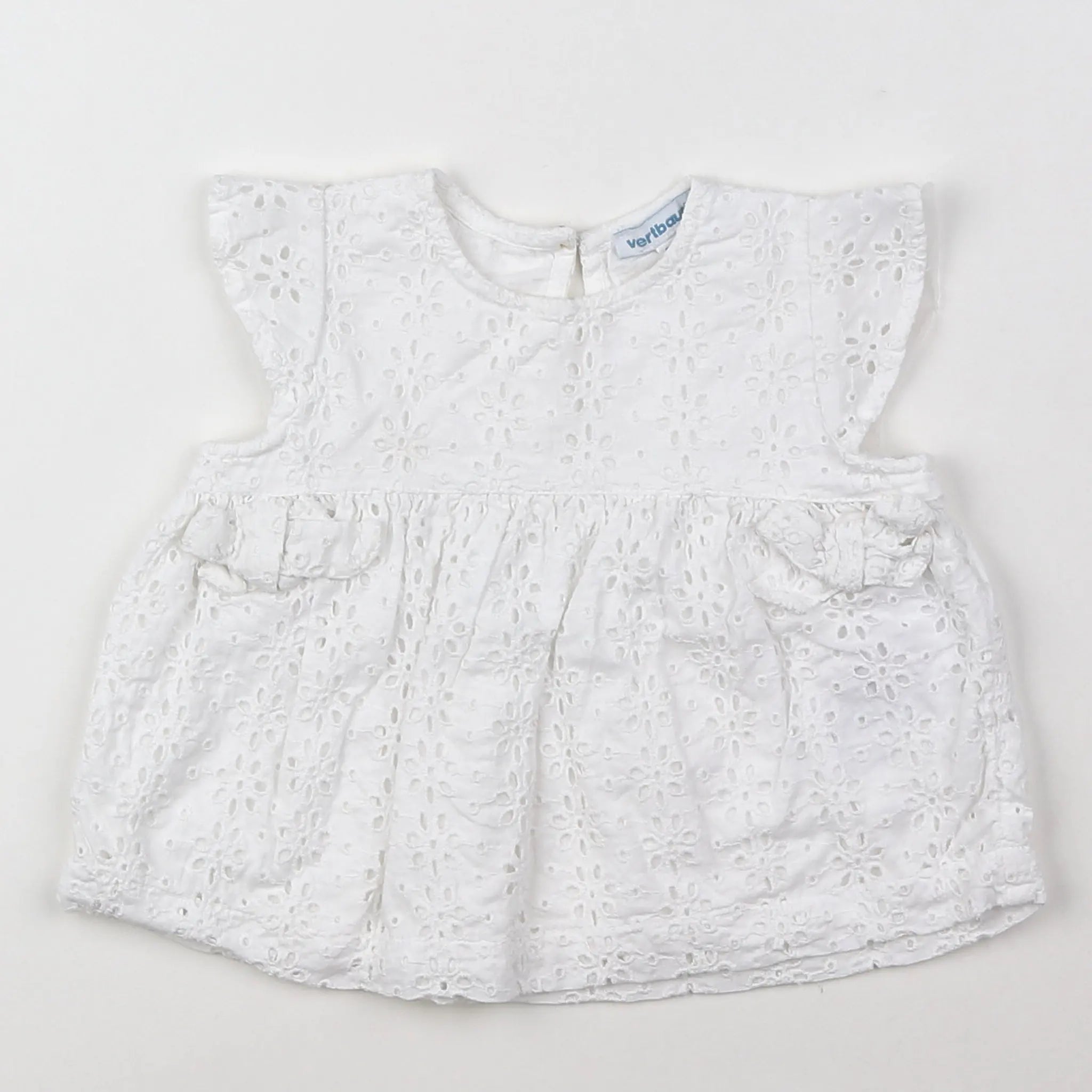 Vertbaudet - blouse blanc - 9 mois