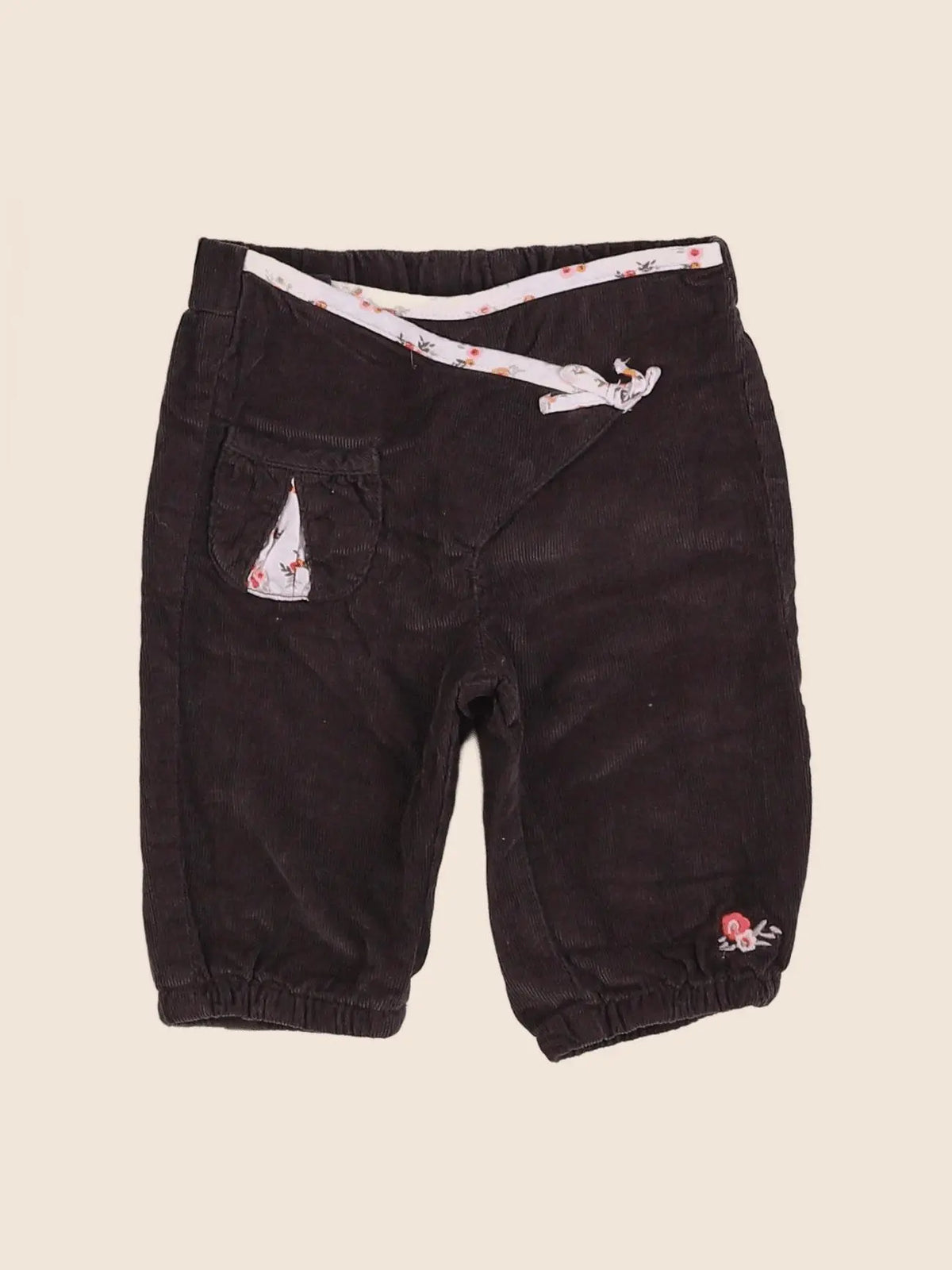 Vertbaudet - pantalon taupe - 3 mois