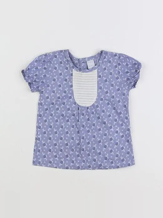 Dadati - blouse blanc, bleu - 6 mois