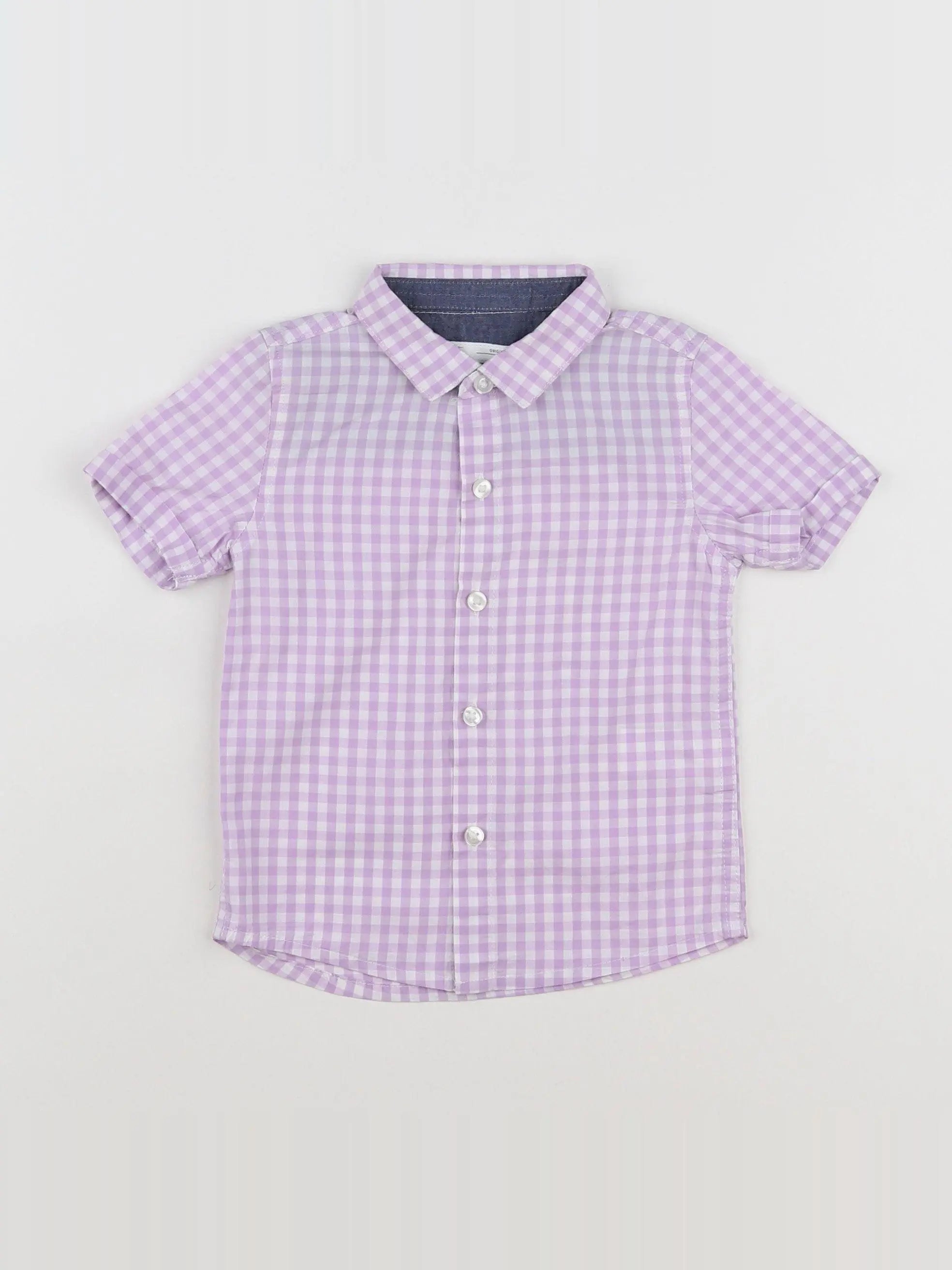 Next - chemise violet, blanc - 9/12 mois