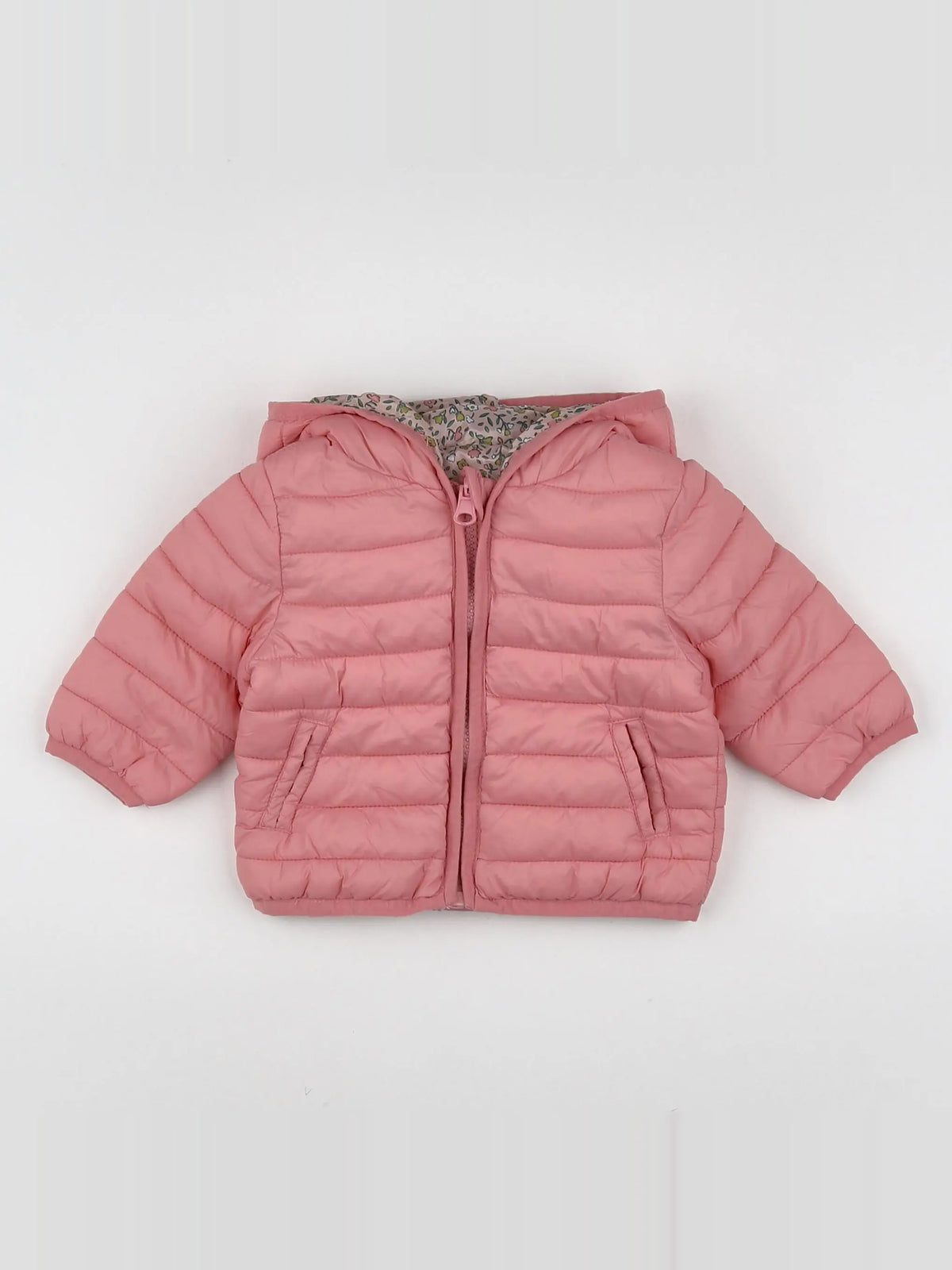 Vertbaudet - doudoune rose - 6 mois