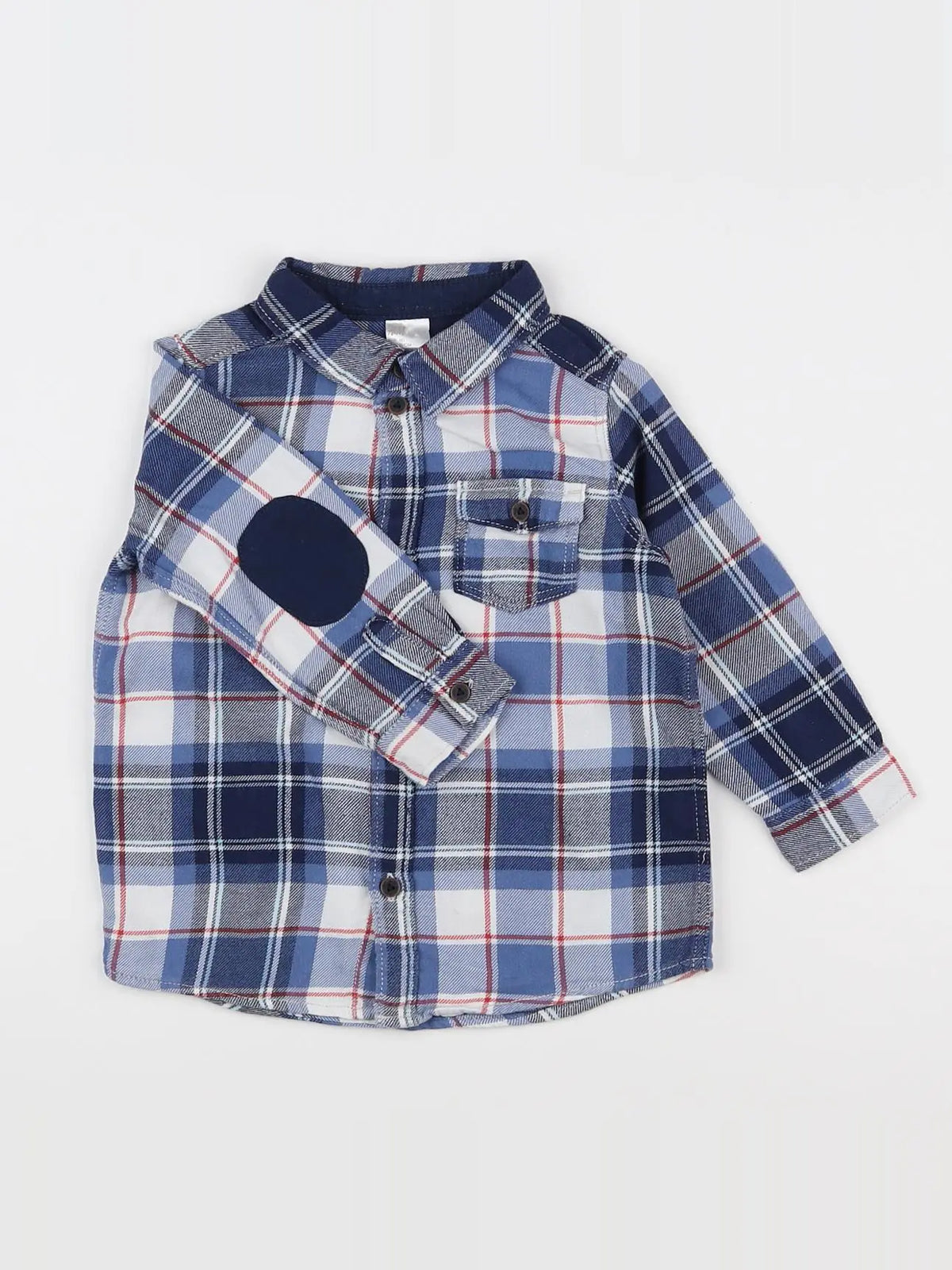 H&M - chemise bleu - 9/12 mois