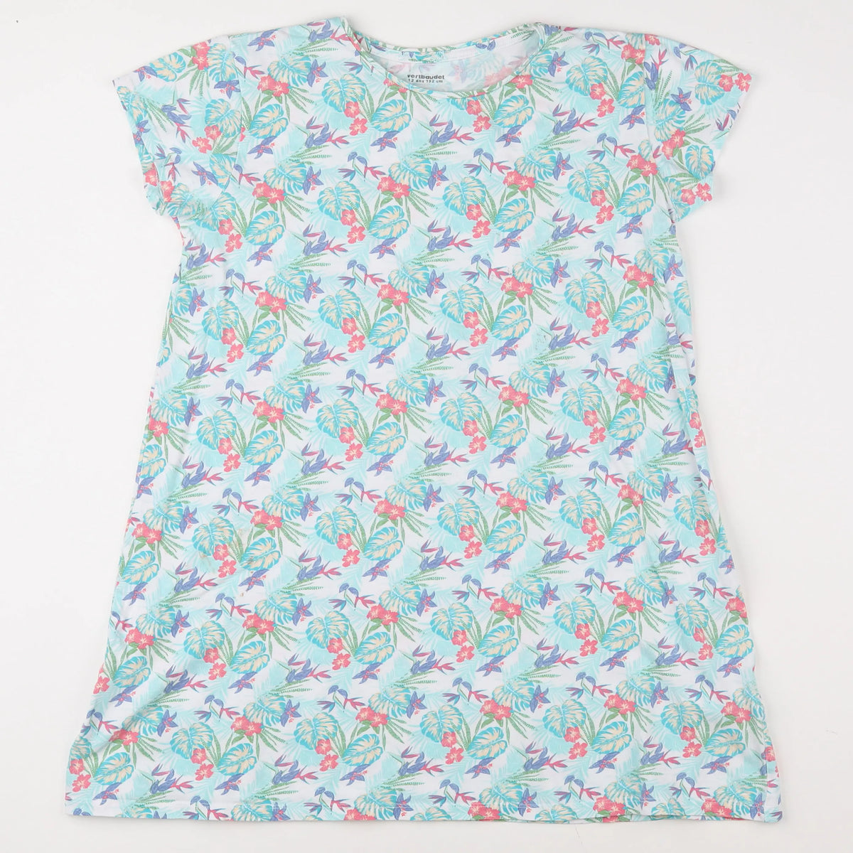 Vertbaudet - robe bleu, vert - 12 ans