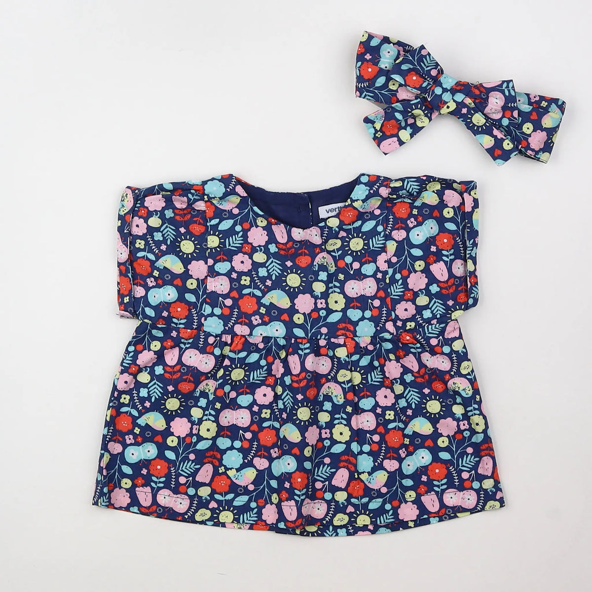 Vertbaudet - blouse bleu - 9 mois