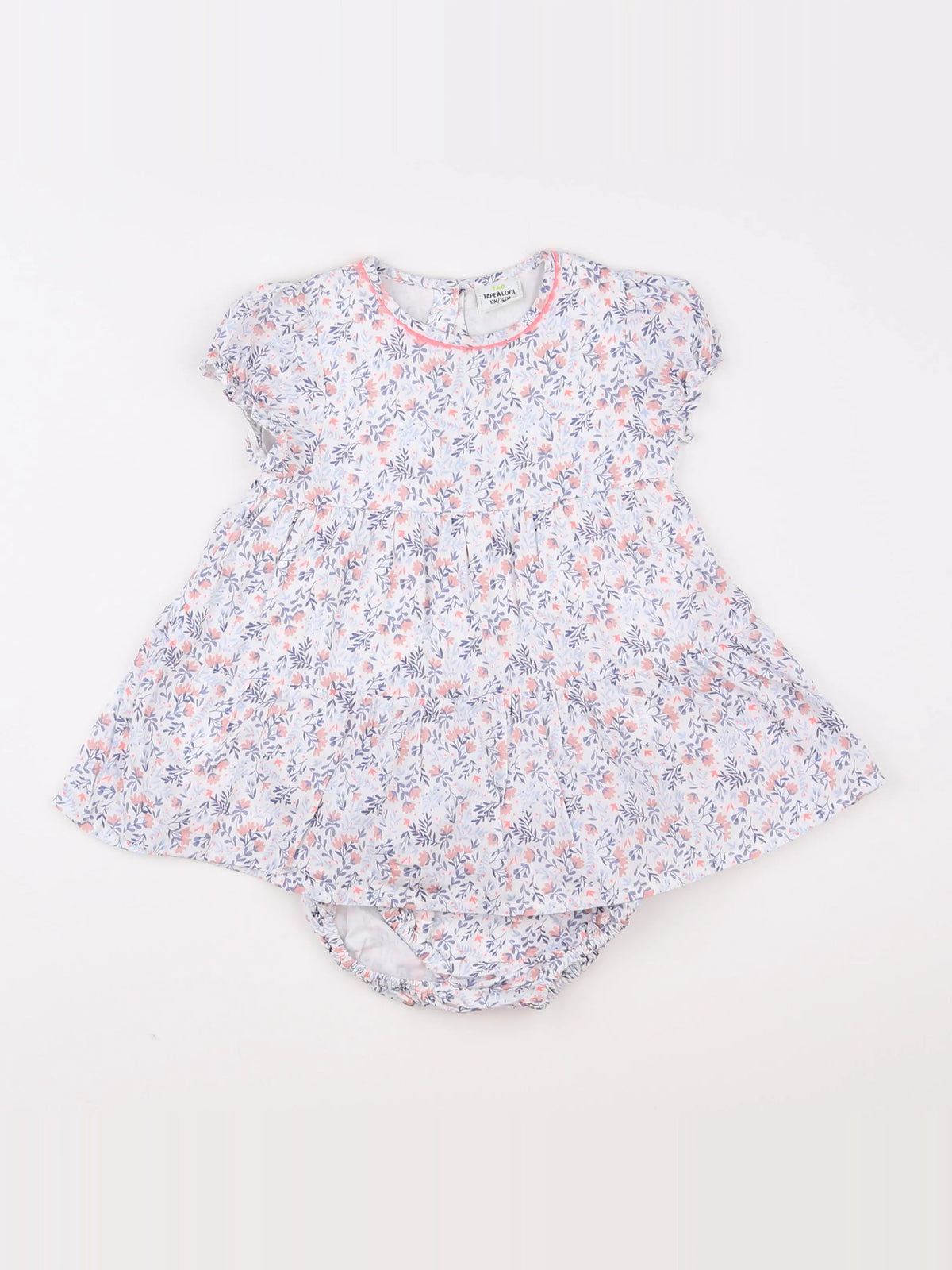 Tape à l'oeil - robe multicolore - 12 mois