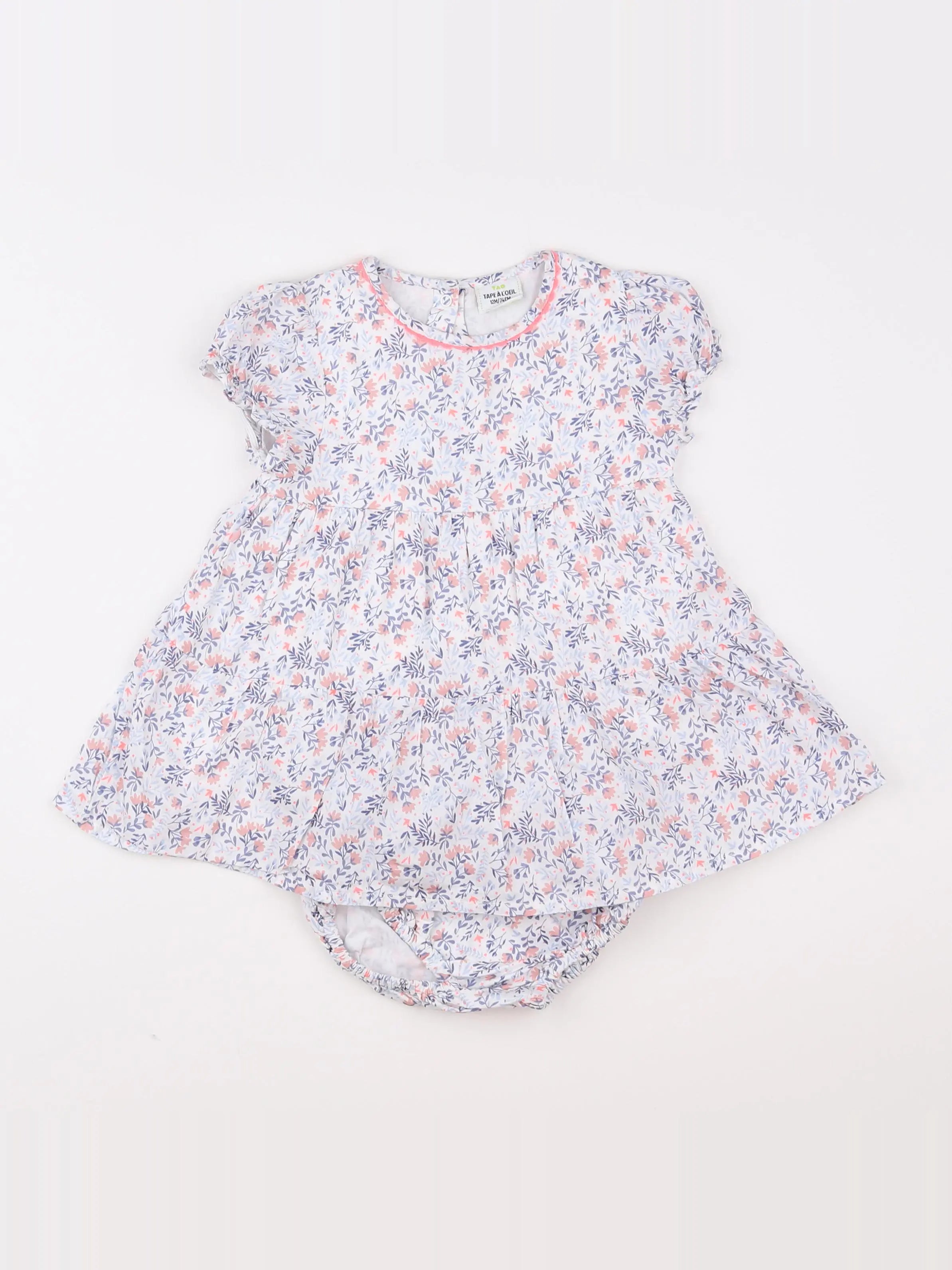 Tape à l'oeil - robe multicolore - 12 mois