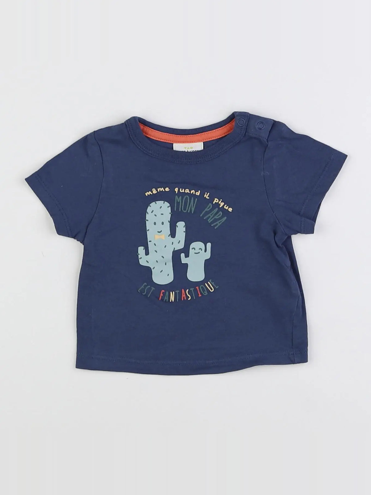 Tape à l'oeil - tee-shirt bleu - 3 mois