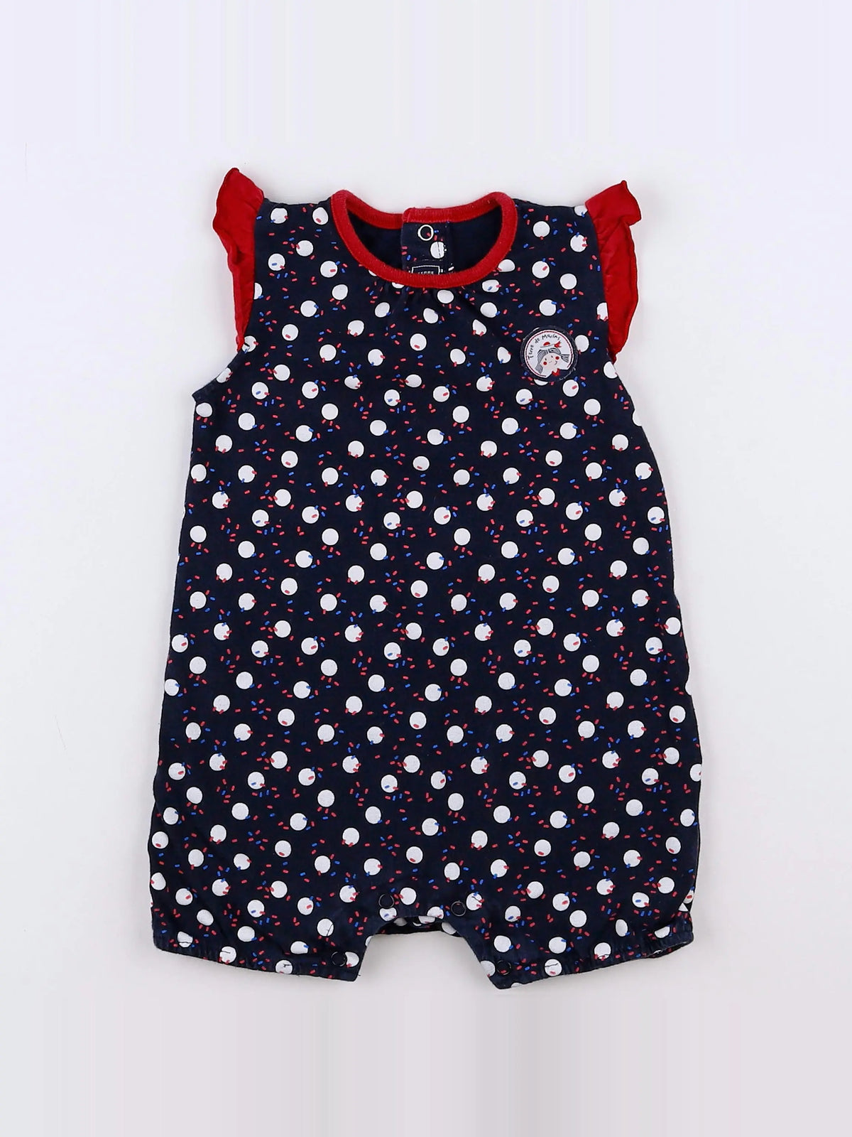 Terre de marins - combinaison bleu, rouge - 12 mois