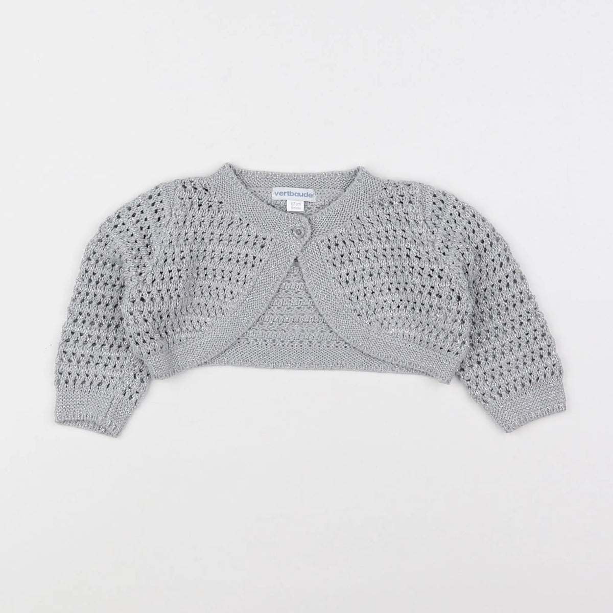 Vertbaudet - gilet gris - 6 mois
