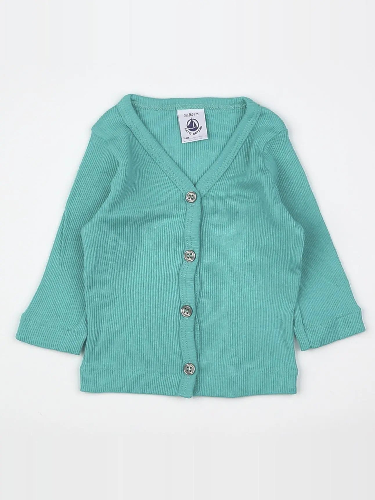 Petit Bateau - tee-shirt bleu - 3 mois
