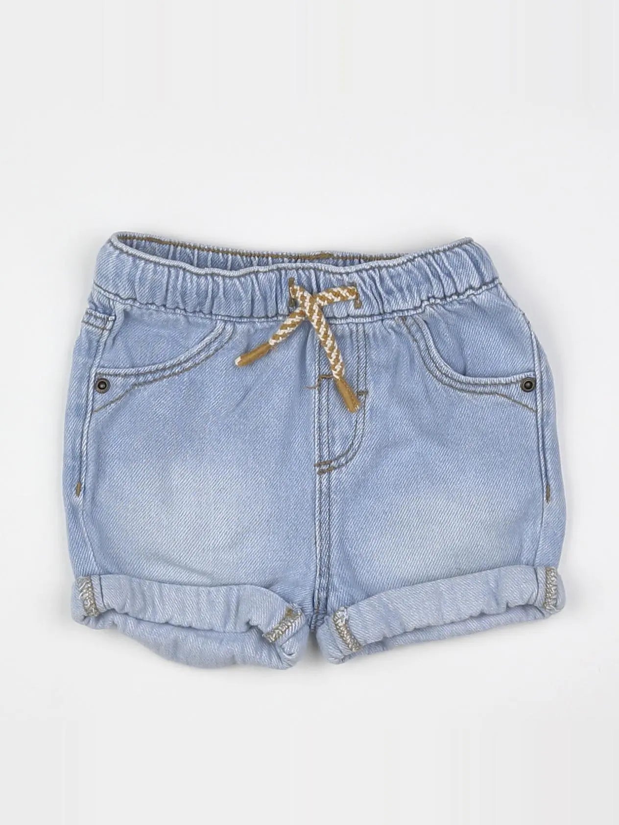 Vertbaudet - short bleu - 12 mois