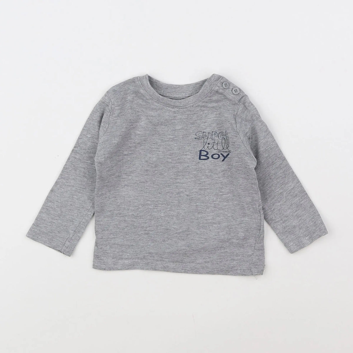 Vertbaudet - tee-shirt gris - 6 mois
