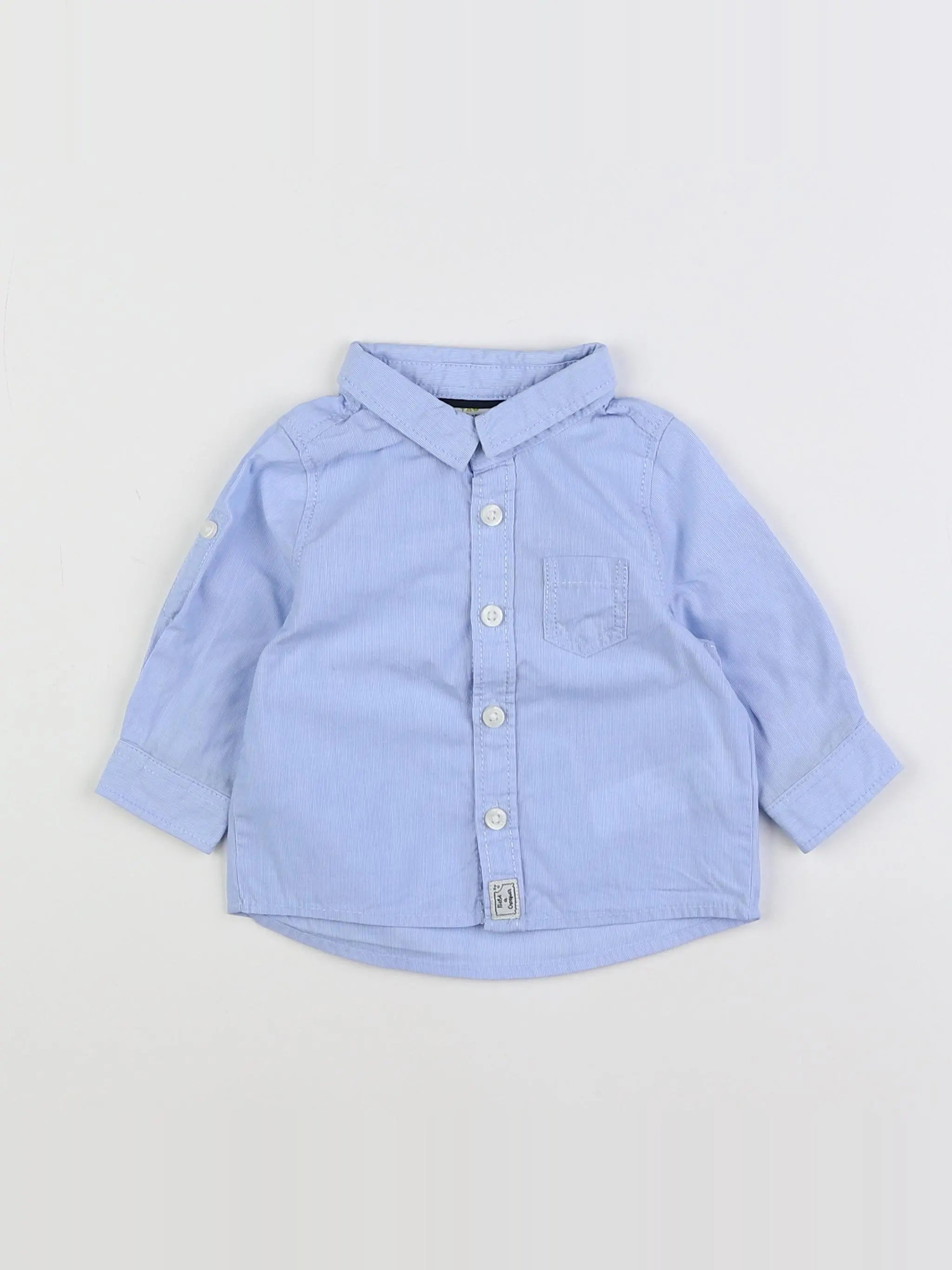 Tape à l'oeil - chemise bleu - 3 mois