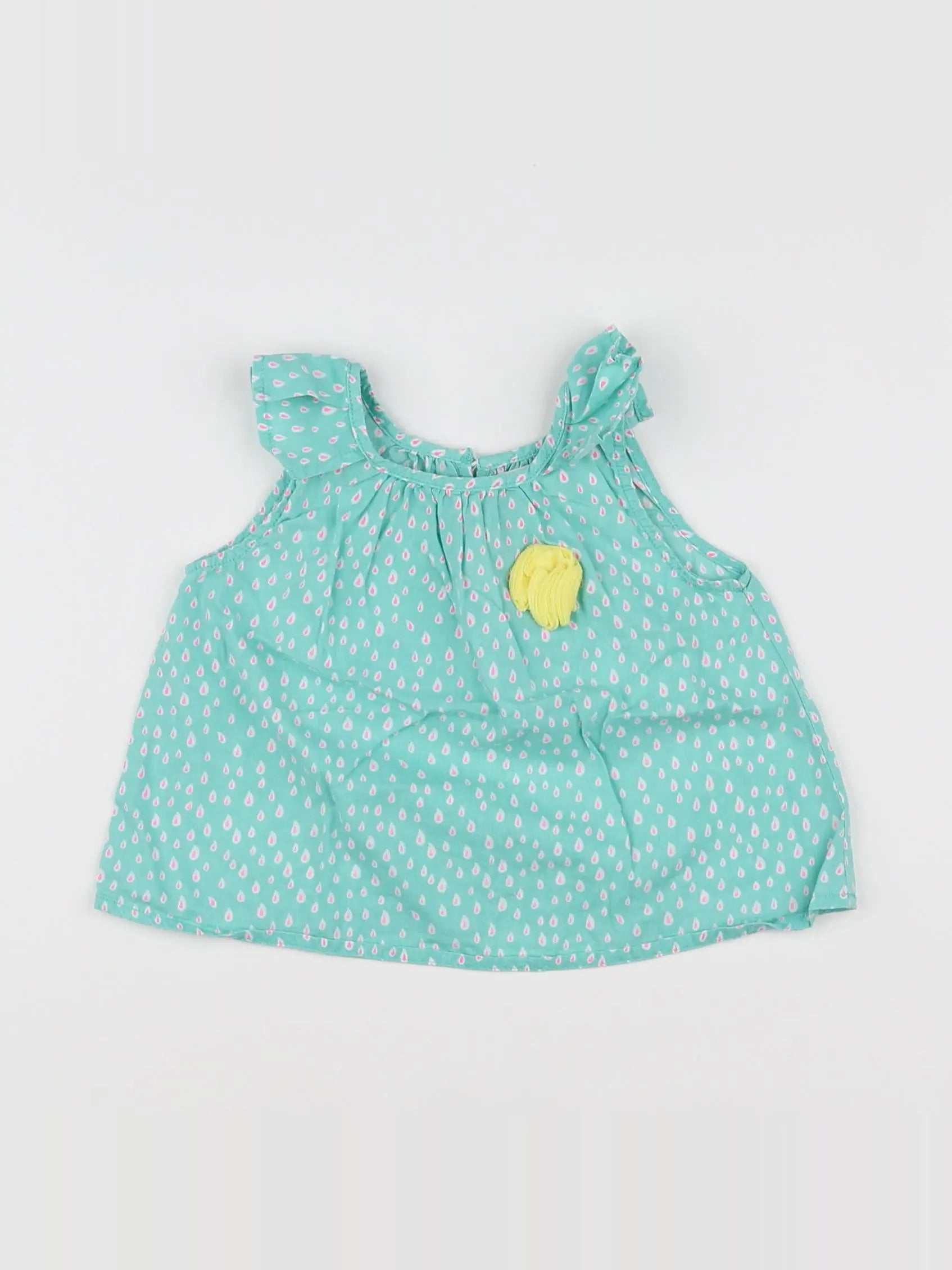 Zara - blouse vert - 3/6 mois