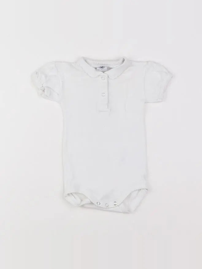 Petit Bateau - body vetement blanc - 3 mois