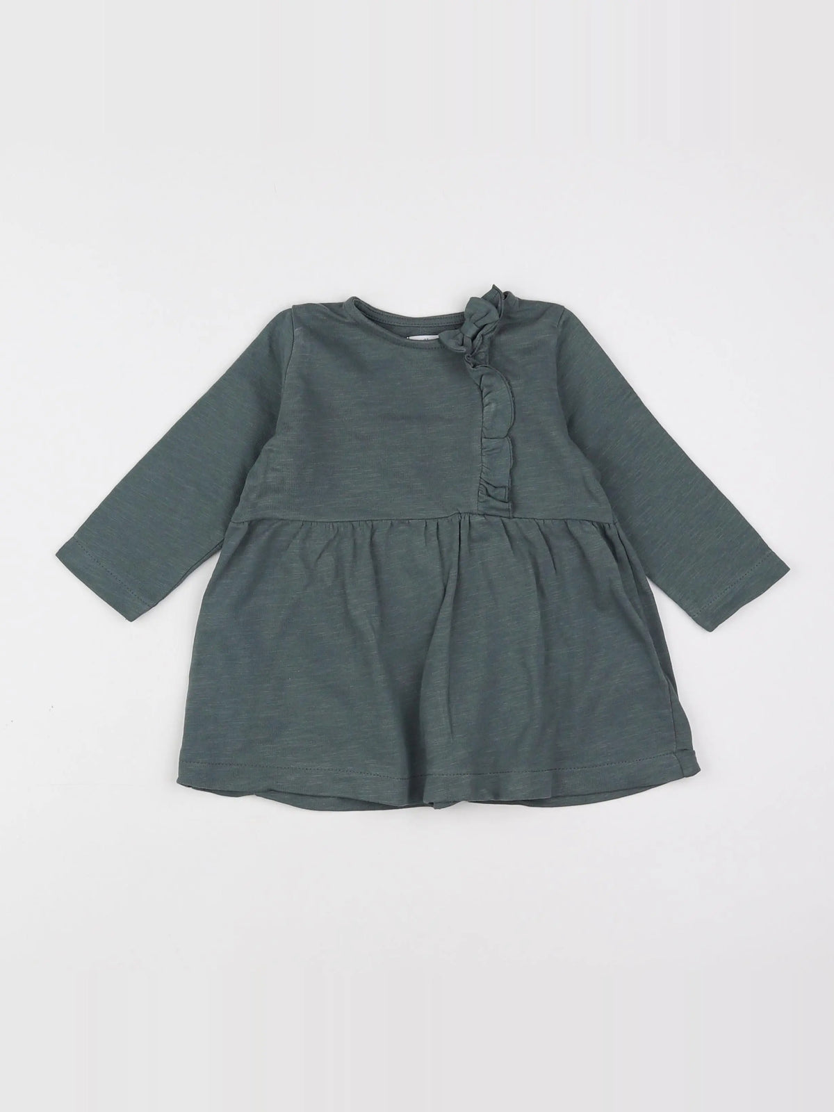 Vertbaudet - robe vert - 9 mois