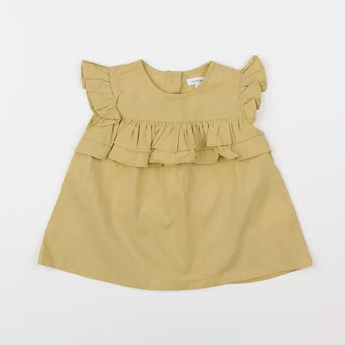Vertbaudet - blouse jaune - 18 mois