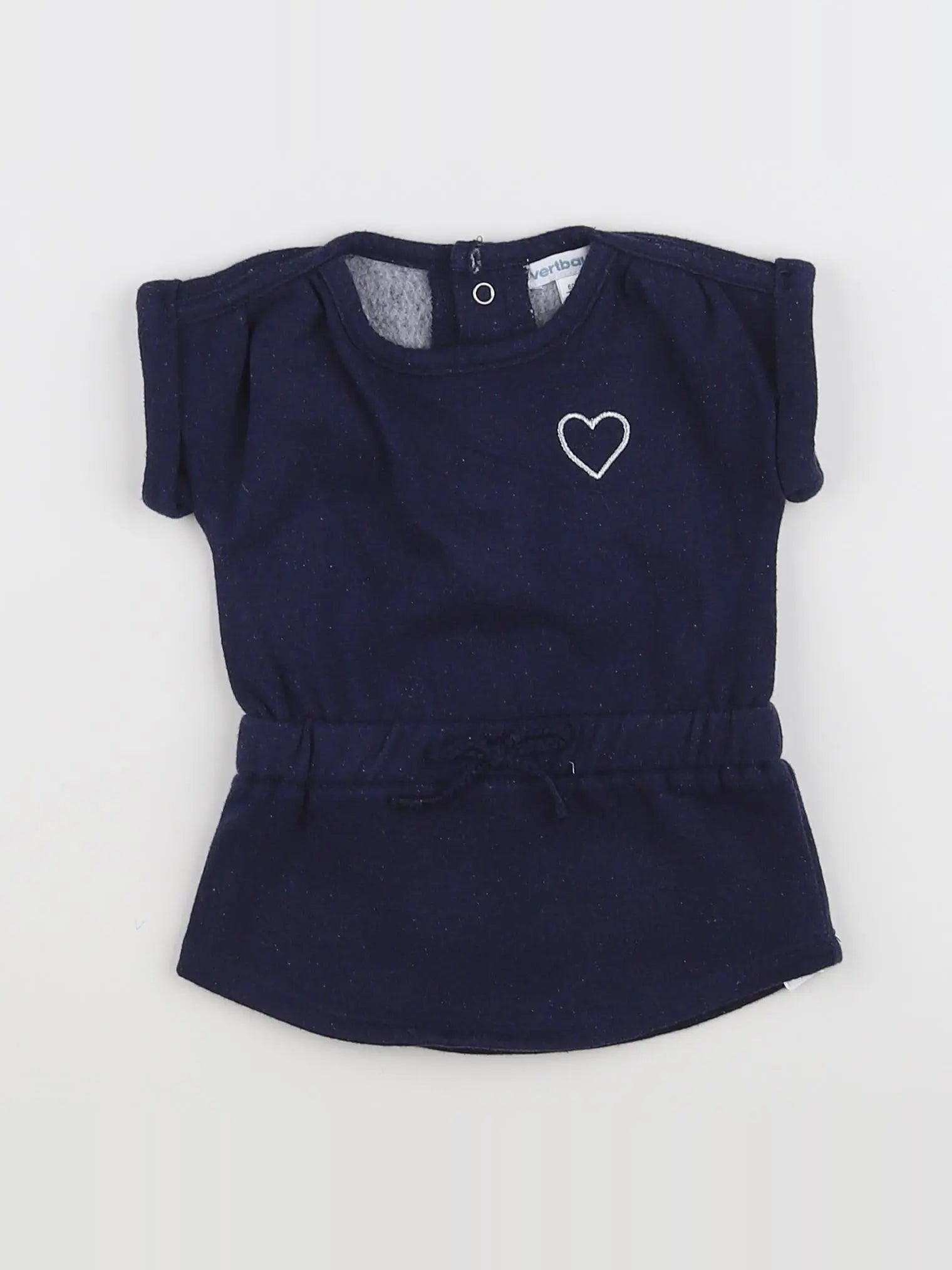 Vertbaudet - robe bleu, argent - 3 mois