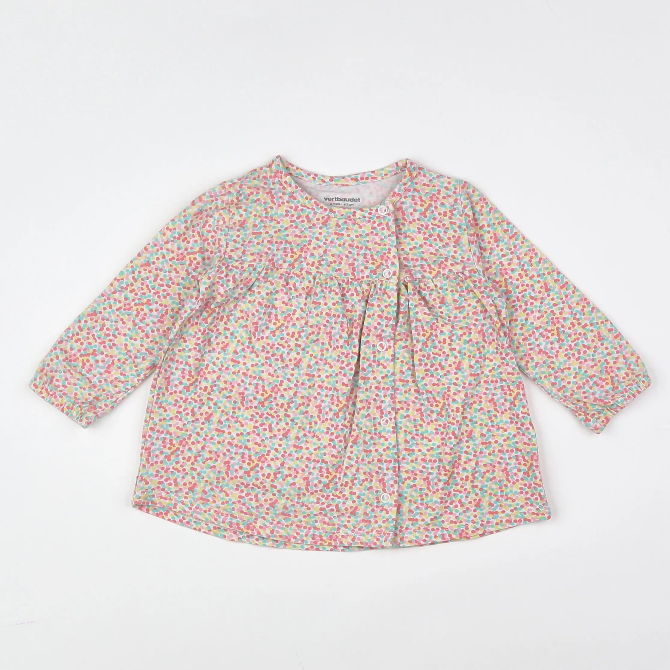 Vertbaudet - robe rose - 6 mois