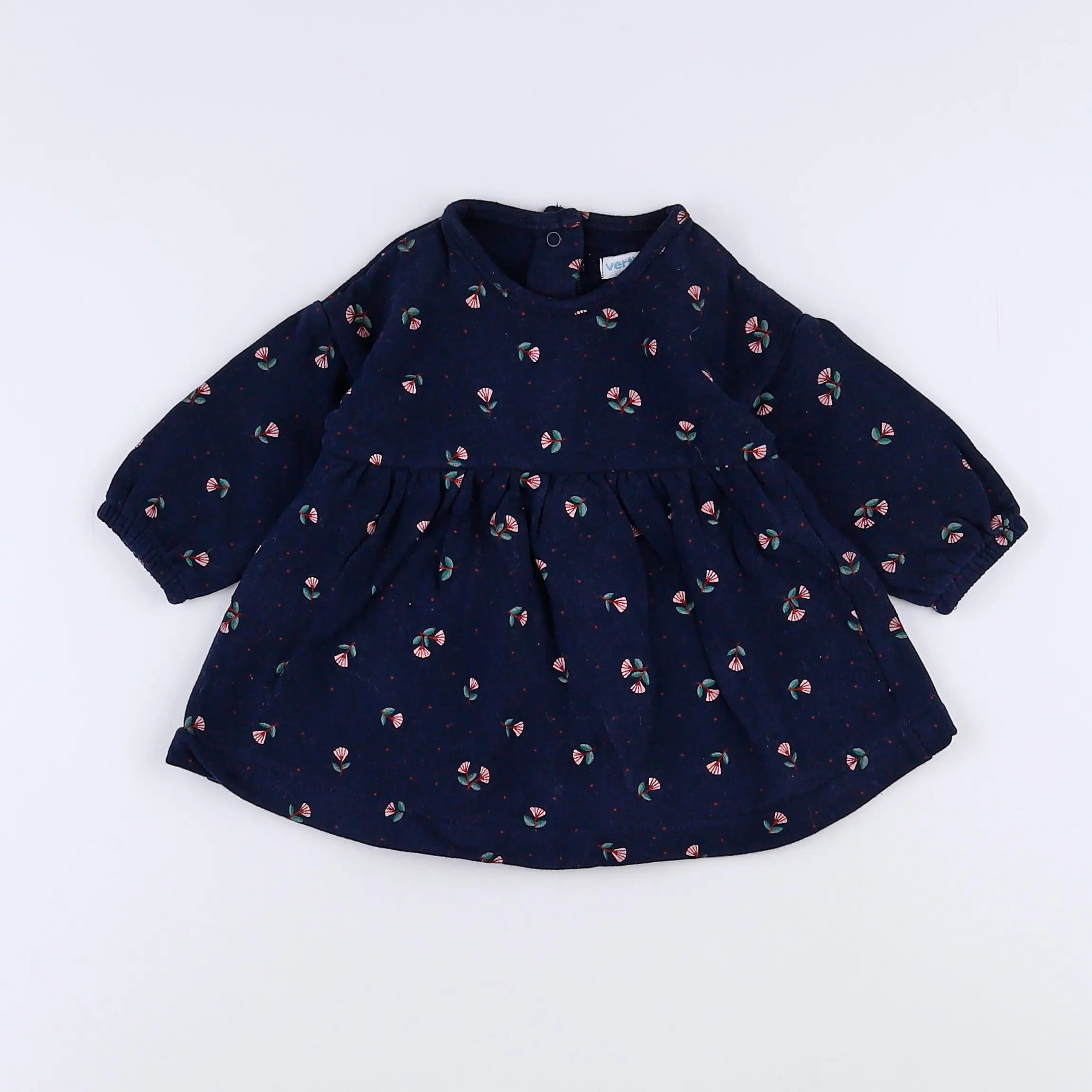Vertbaudet - robe bleu - 3 mois