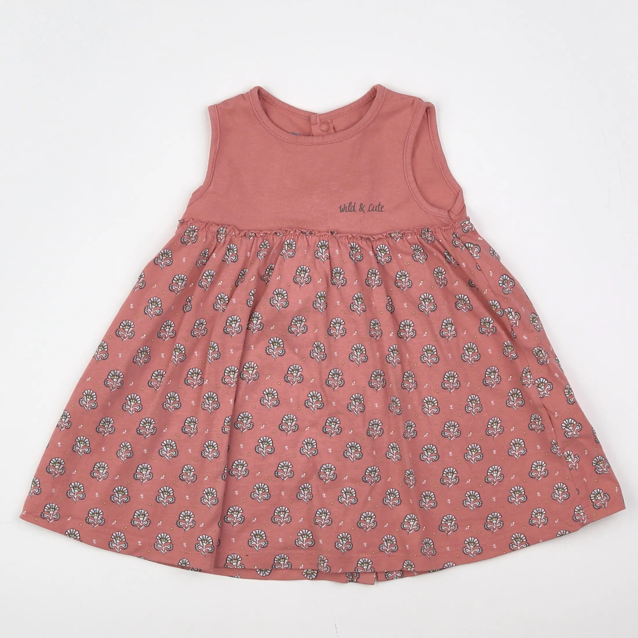 Vertbaudet - robe rose - 12 mois