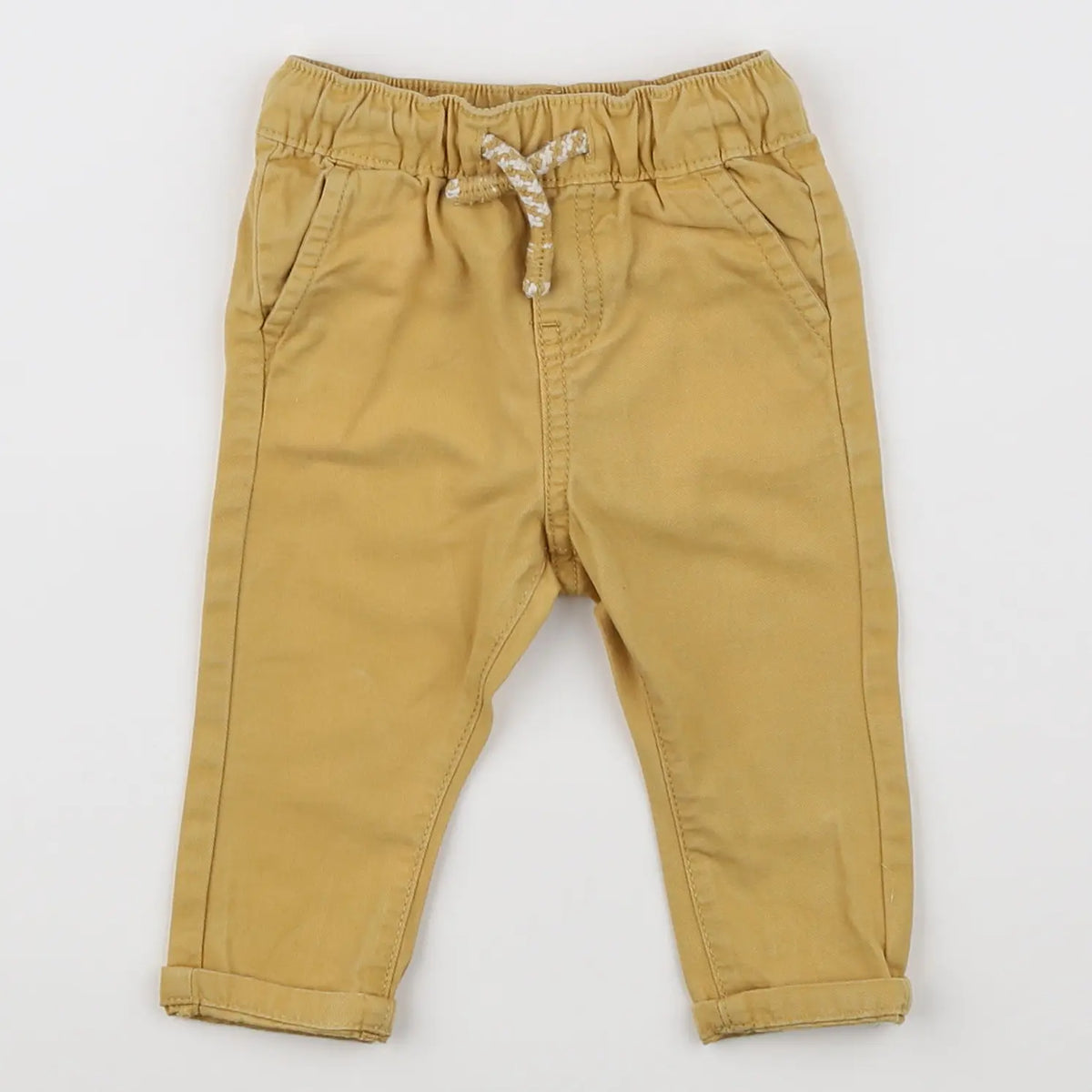 Vertbaudet - pantalon jaune - 3 mois