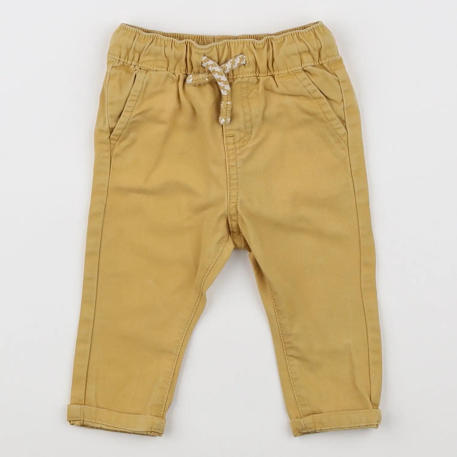 Vertbaudet - pantalon jaune - 3 mois