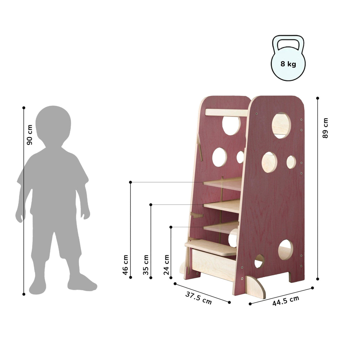 Tour d'observation Montessori 3-en-1 - XL