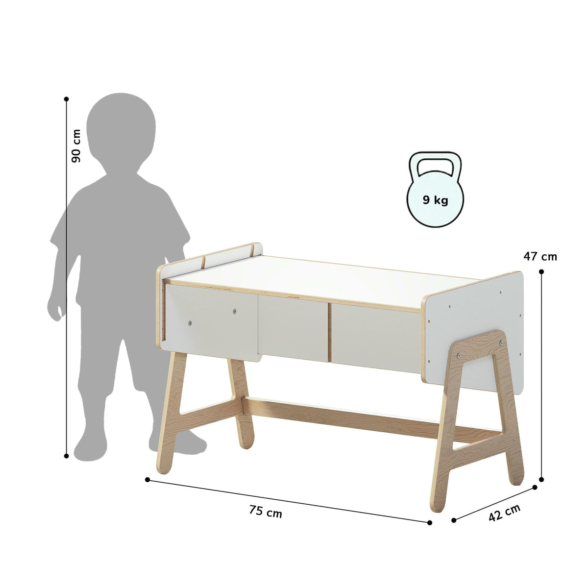 Étagère à jouets / Table LILU