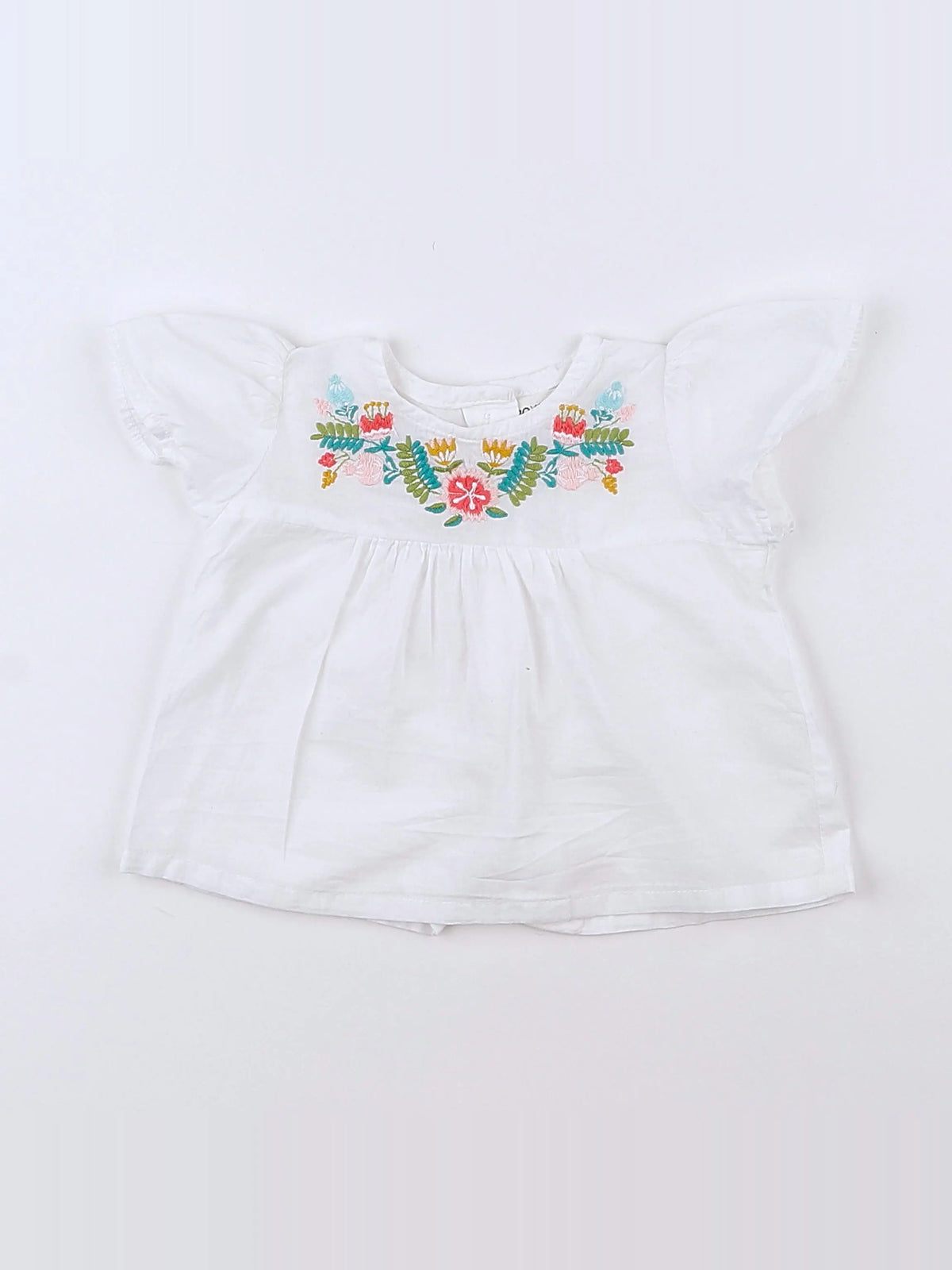Bouchara - blouse blanc - 3 mois