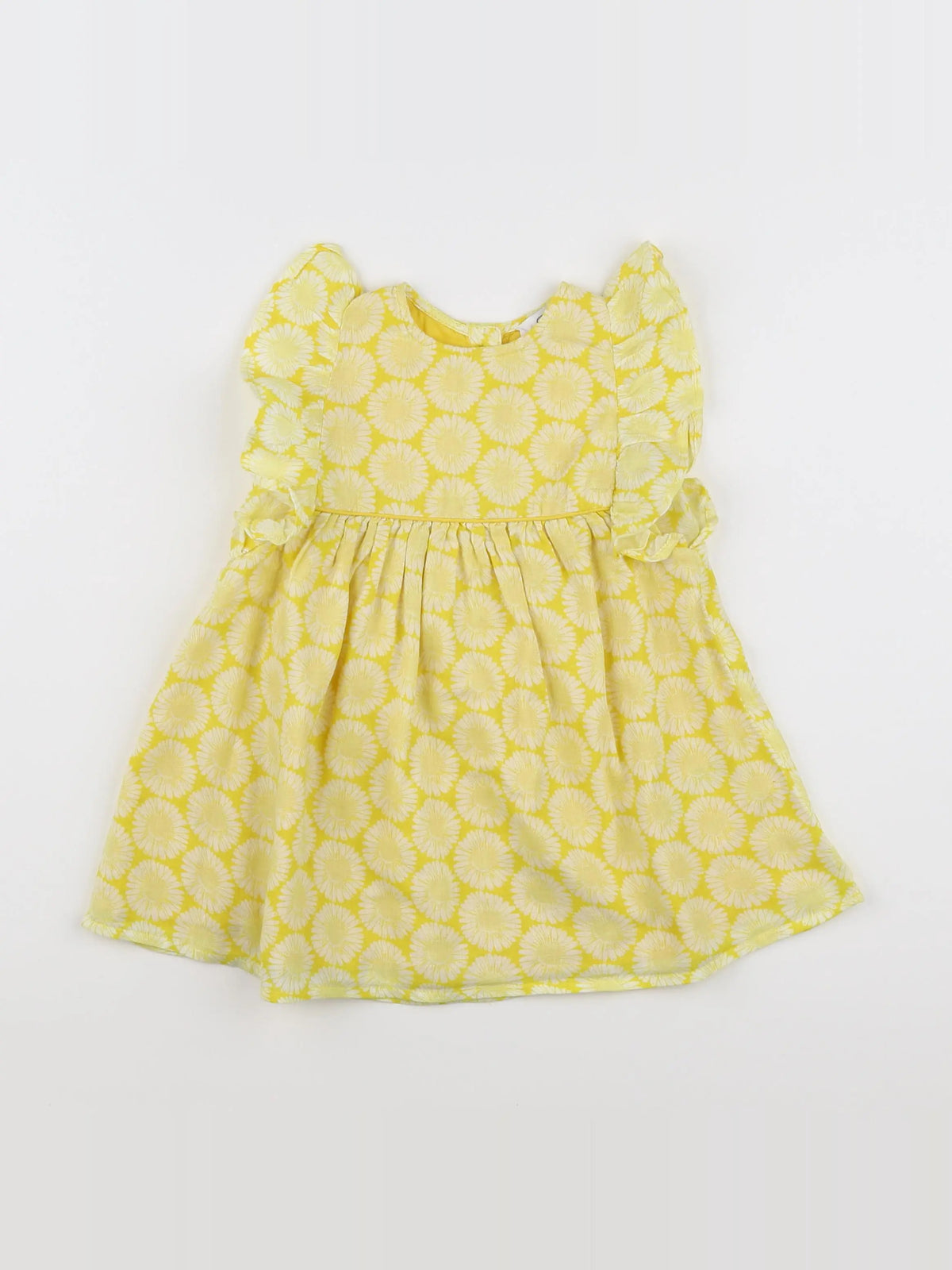 La Redoute - robe jaune, blanc - 18 mois