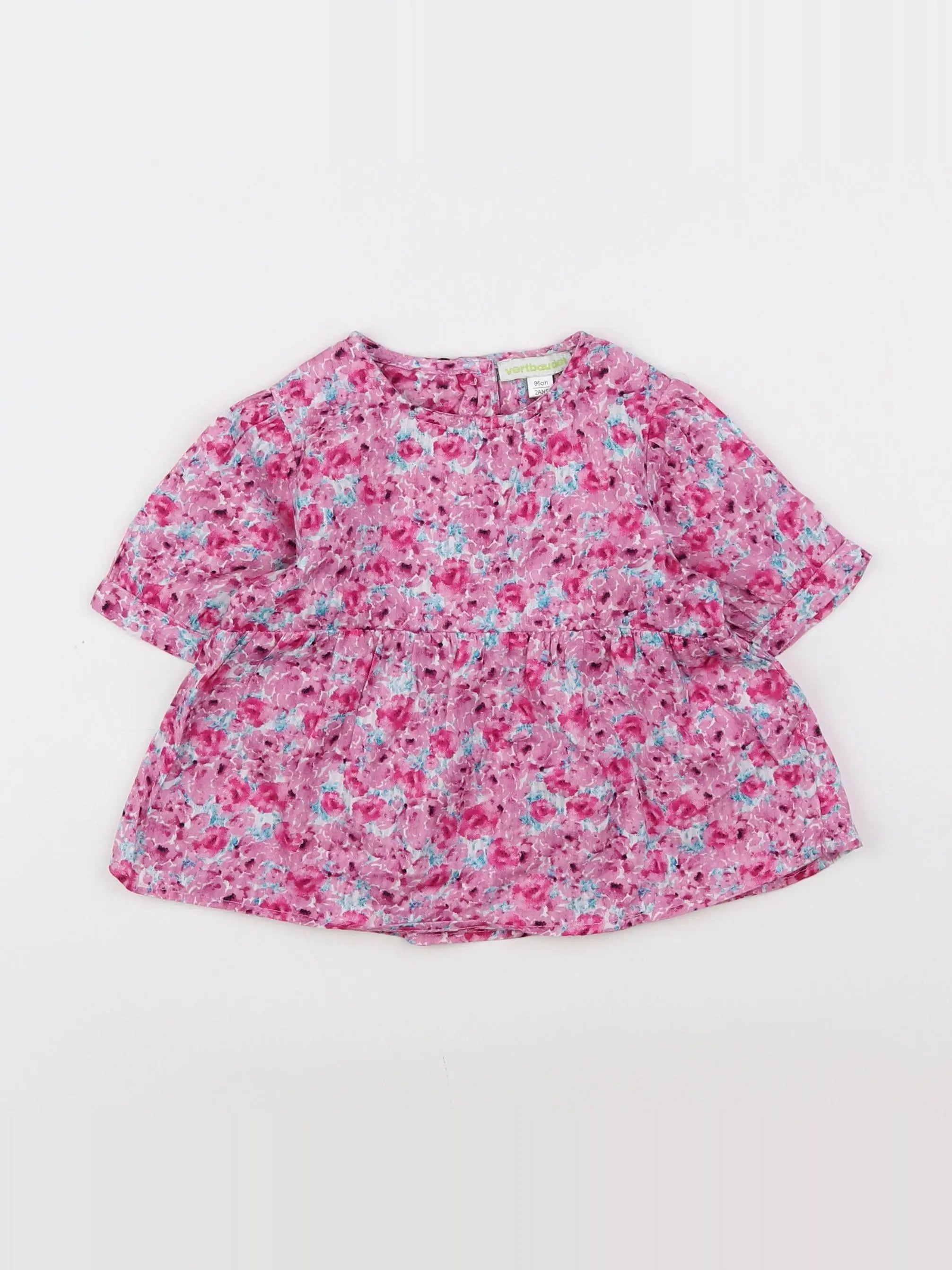 Vertbaudet - blouse rose - 2 ans