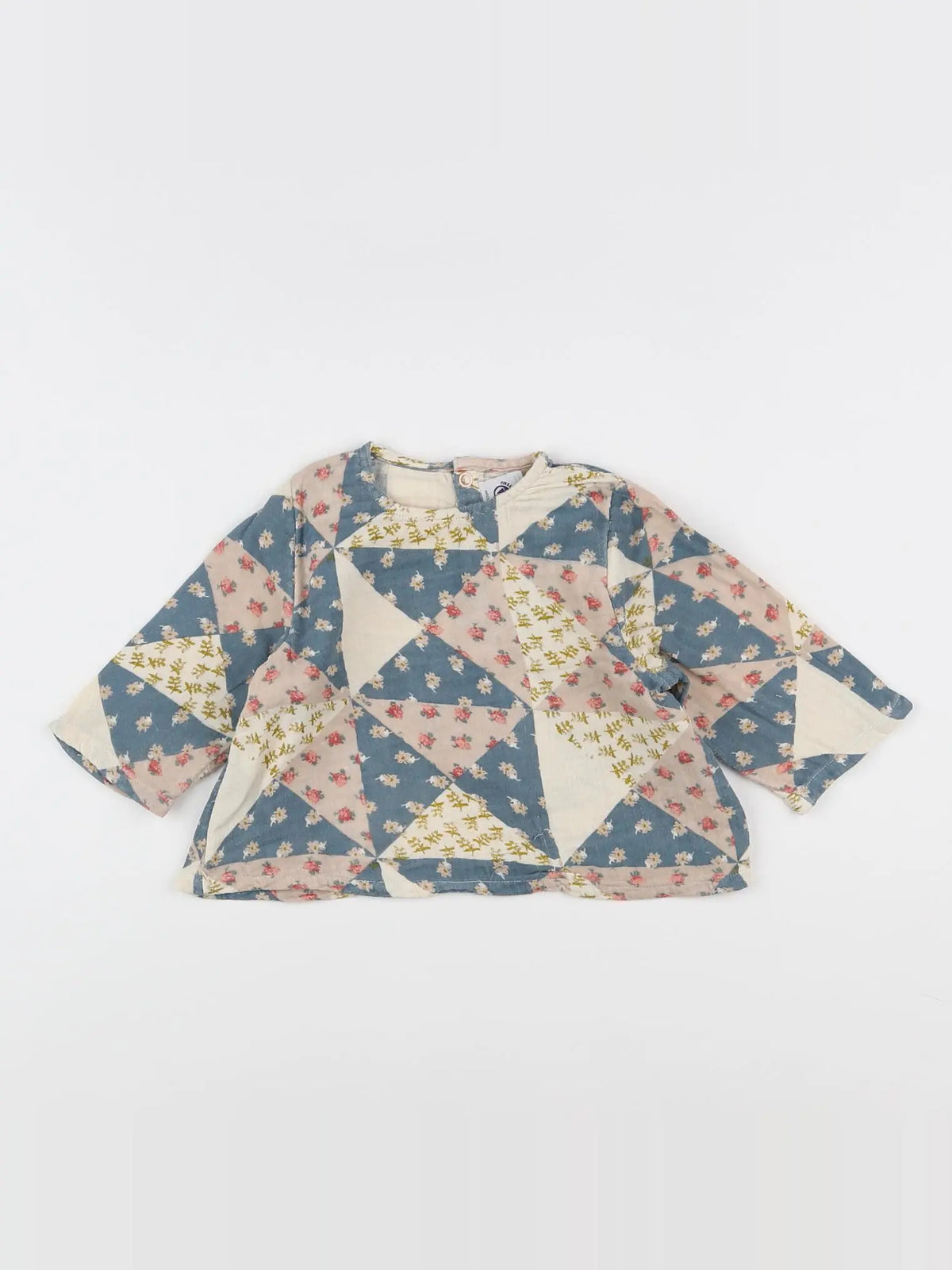 Petit Bateau - blouse multicolore - 6 mois