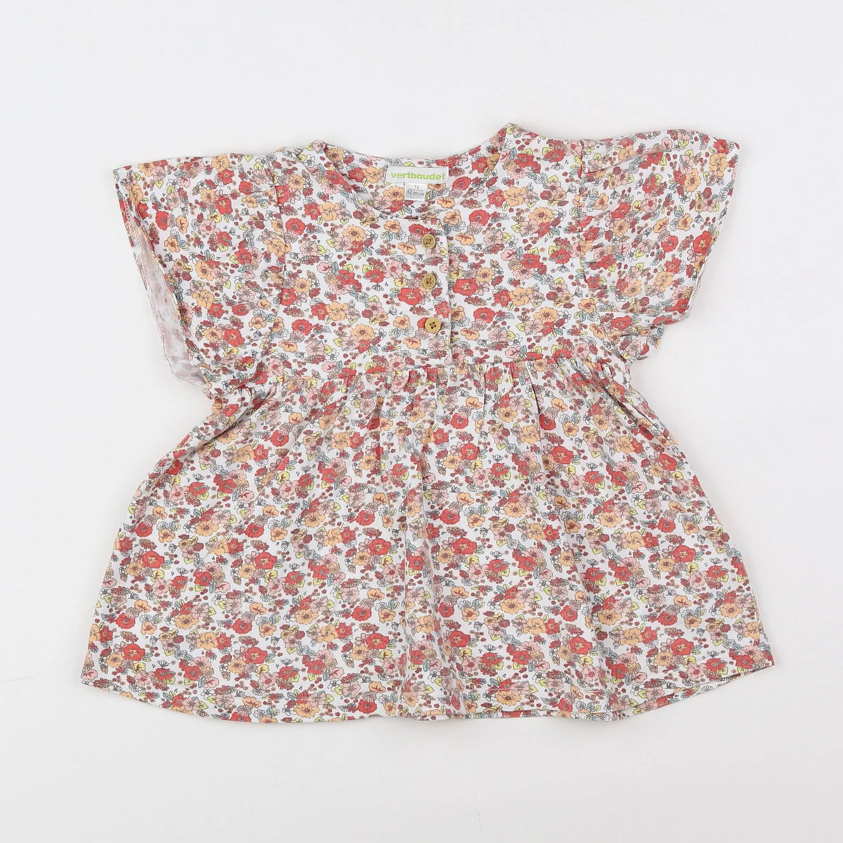 Vertbaudet - robe multicolore - 12 mois