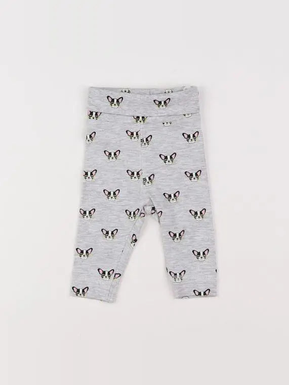H&M - legging gris - 1 mois