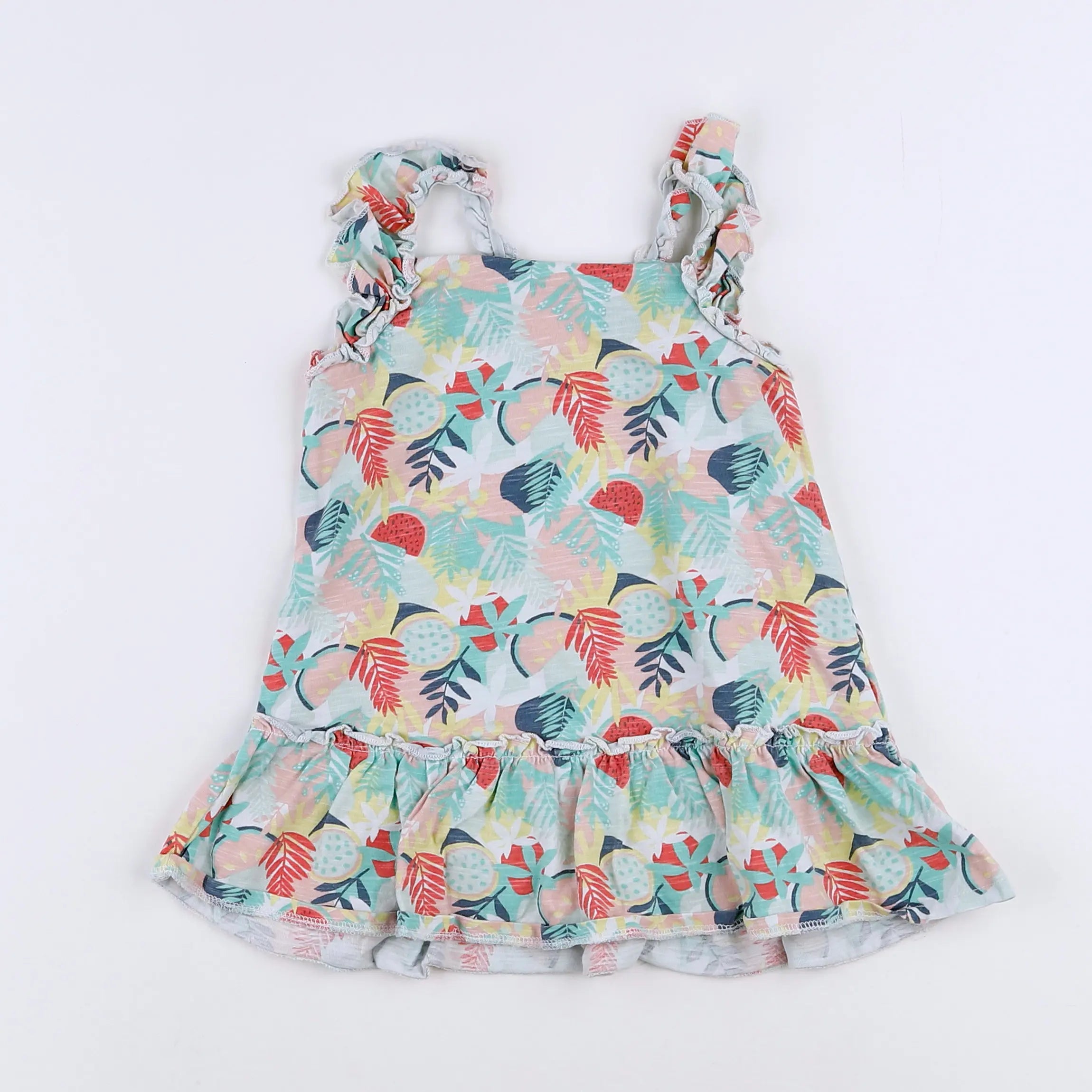Vertbaudet - robe bleu - 18 mois