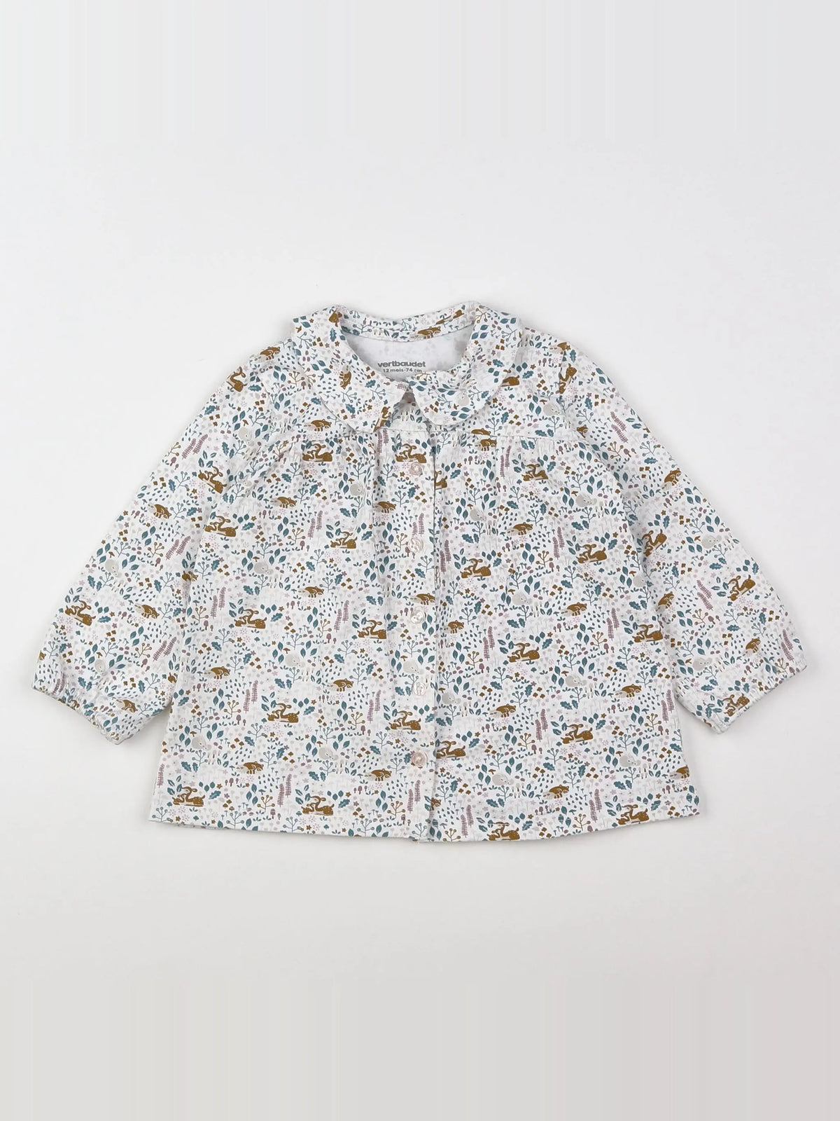 Vertbaudet - blouse multicolore - 12 mois