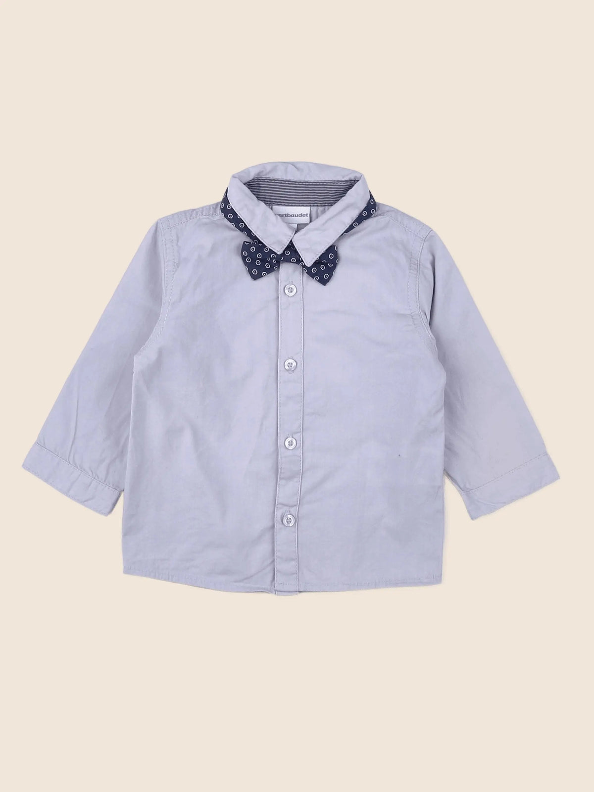 Vertbaudet - chemise bleu - 12 mois