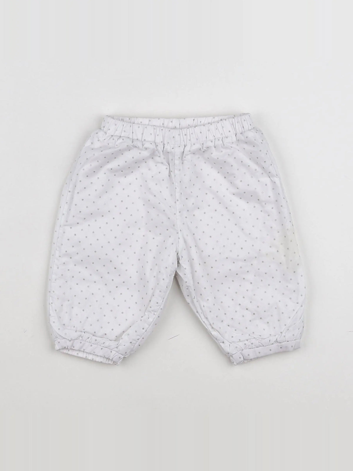 Jacadi - pantalon blanc, argent - 6 mois
