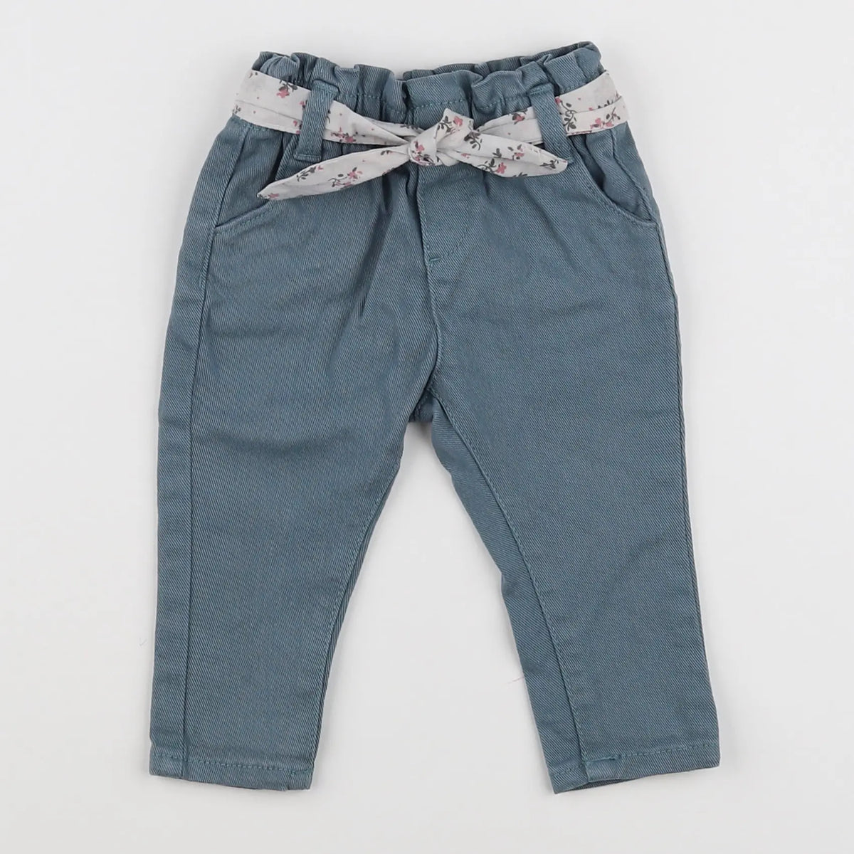 Vertbaudet - pantalon vert - 6 mois