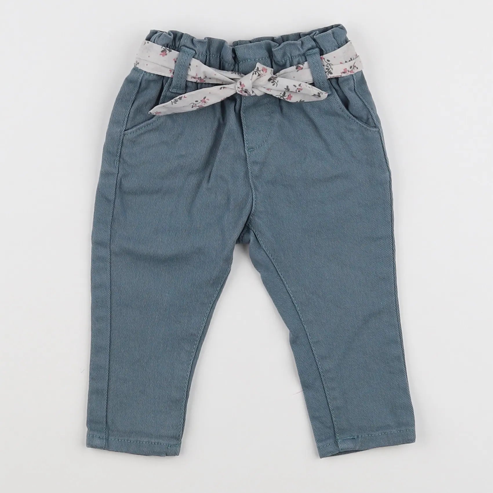 Vertbaudet - pantalon vert - 6 mois