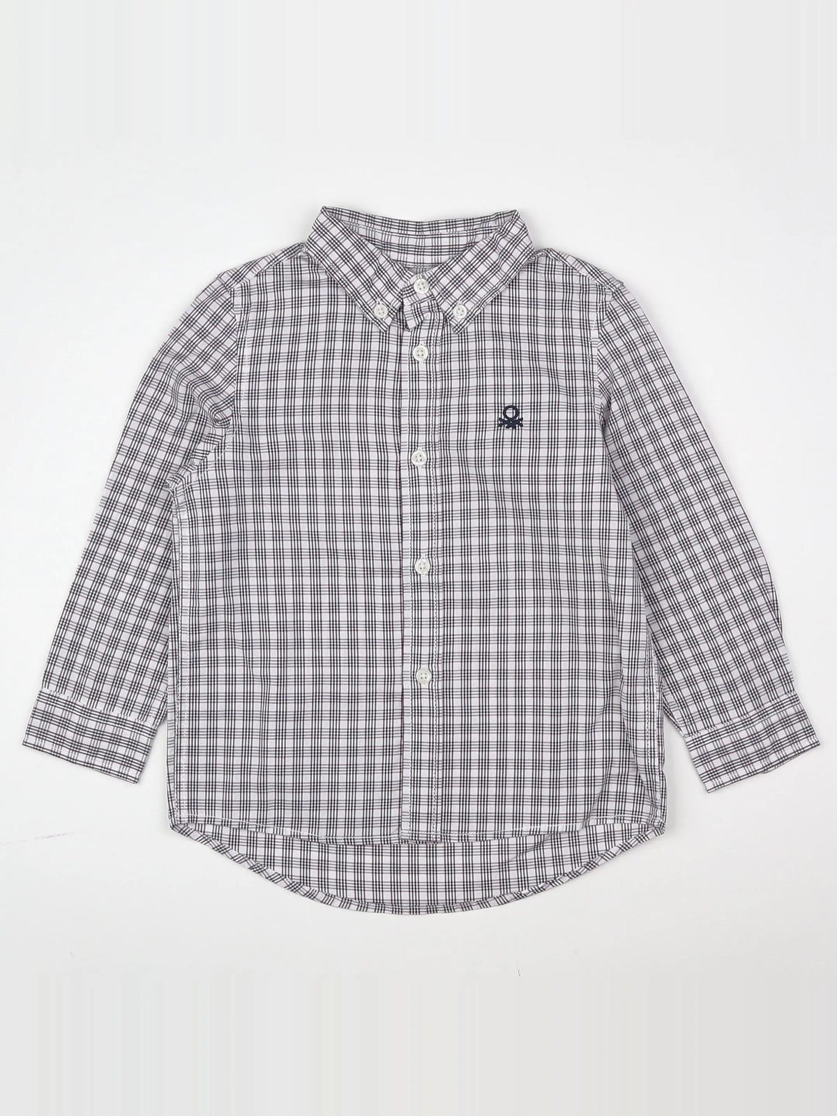 Benetton - chemise bleu - 2 ans