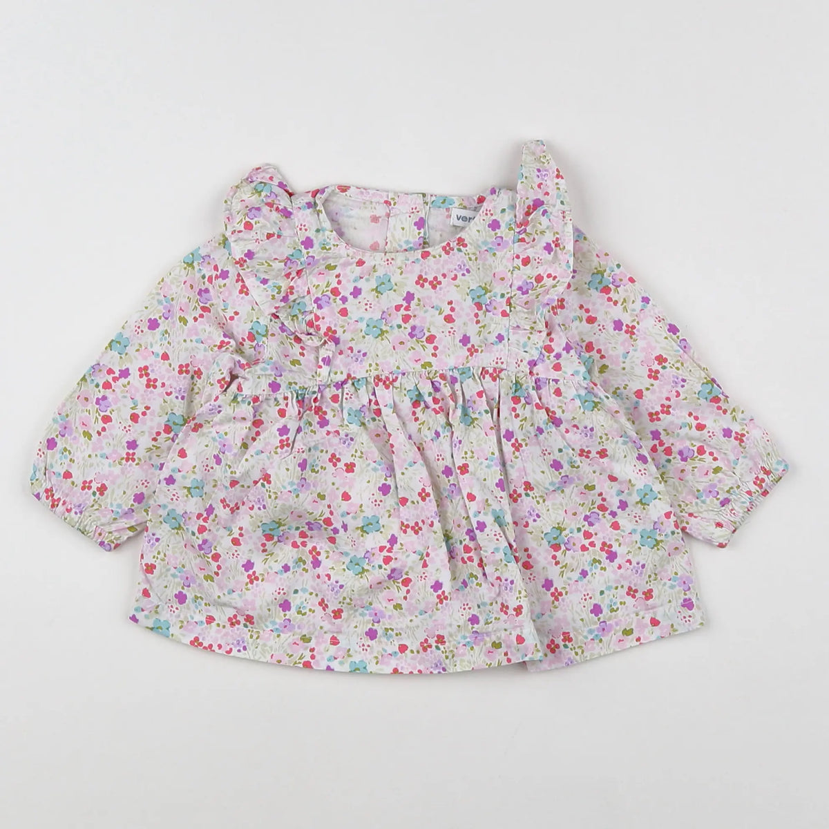 Vertbaudet - blouse multicolore - 6 mois