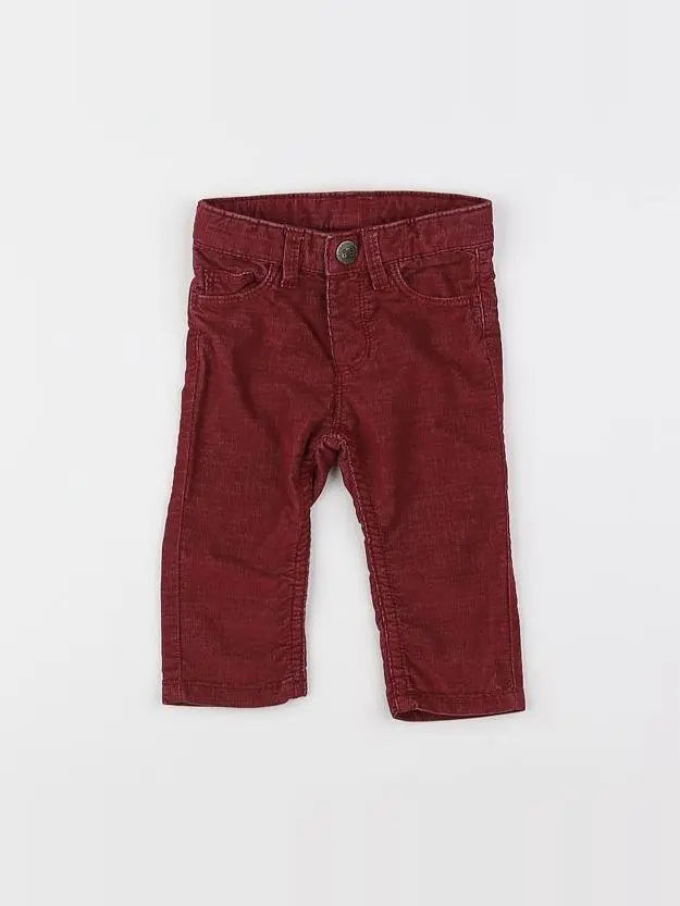 Bonton - pantalon rouge - 6 mois
