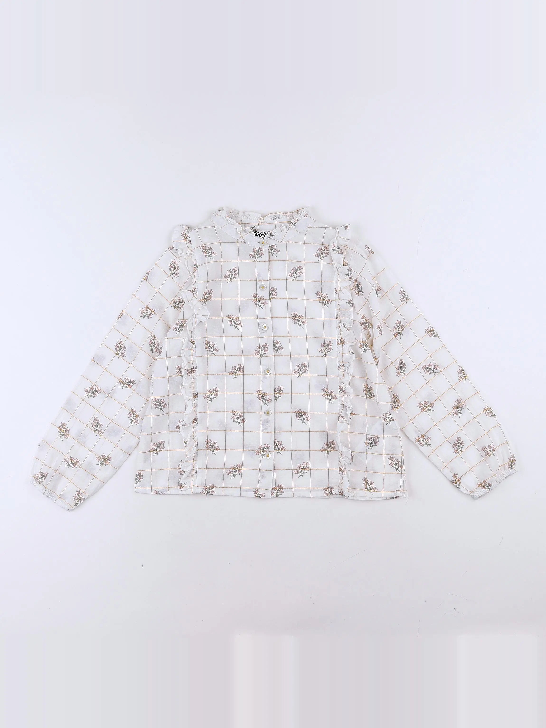 Bonton - blouse beige - 8 ans