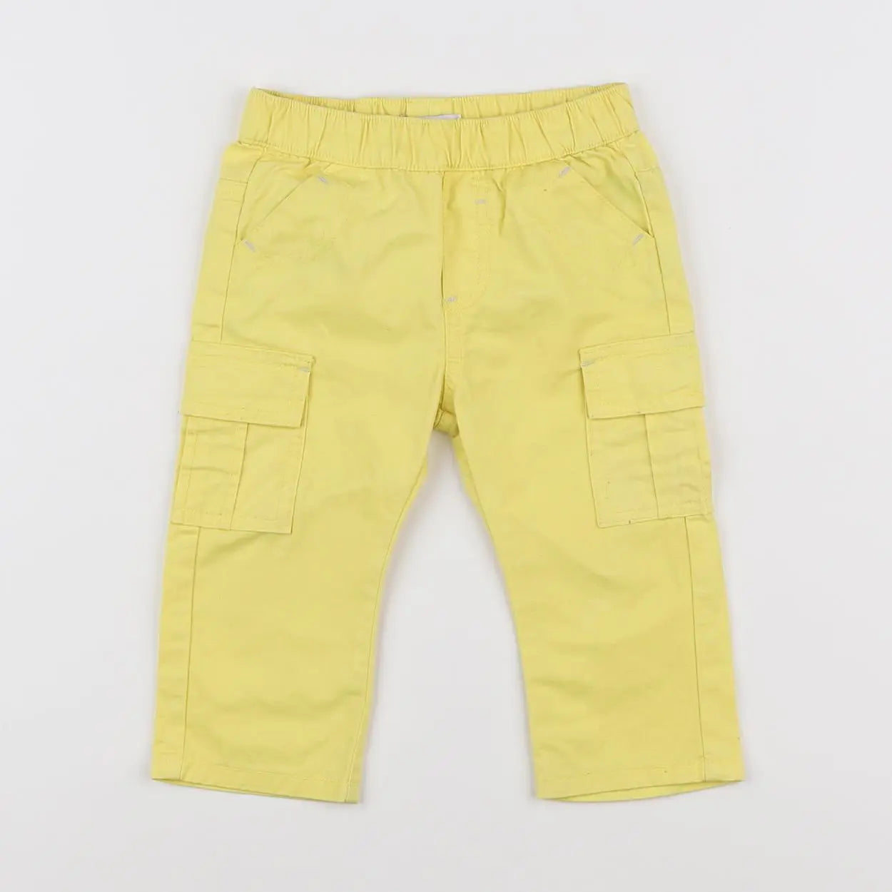 Vertbaudet - pantalon jaune fluo - 9 mois