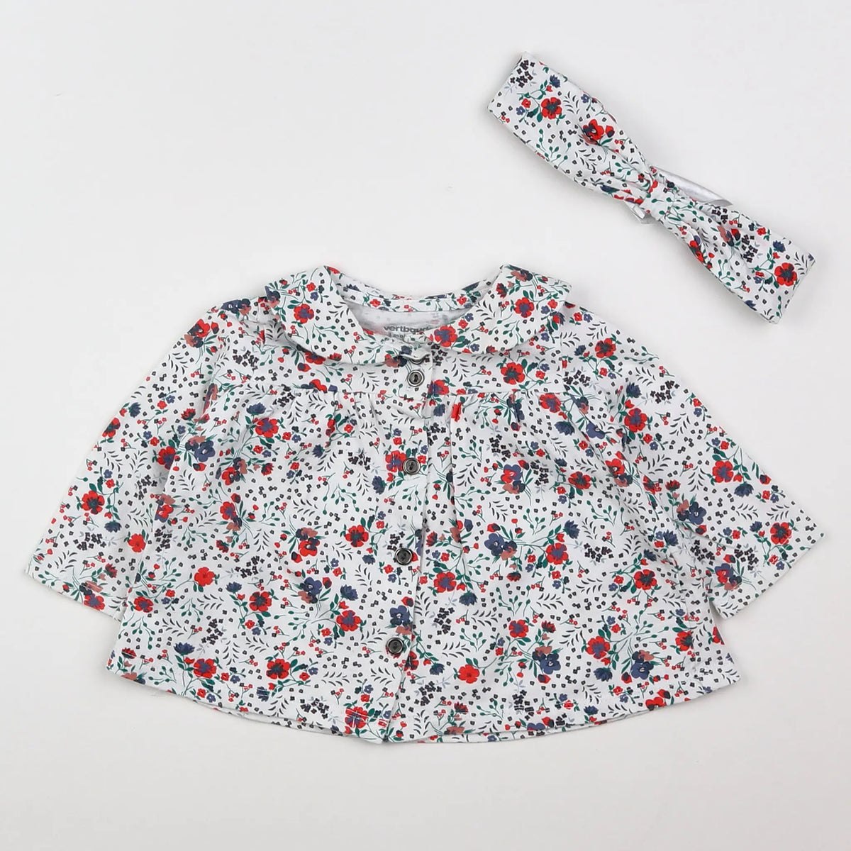 Vertbaudet - blouse multicolore - 3 mois