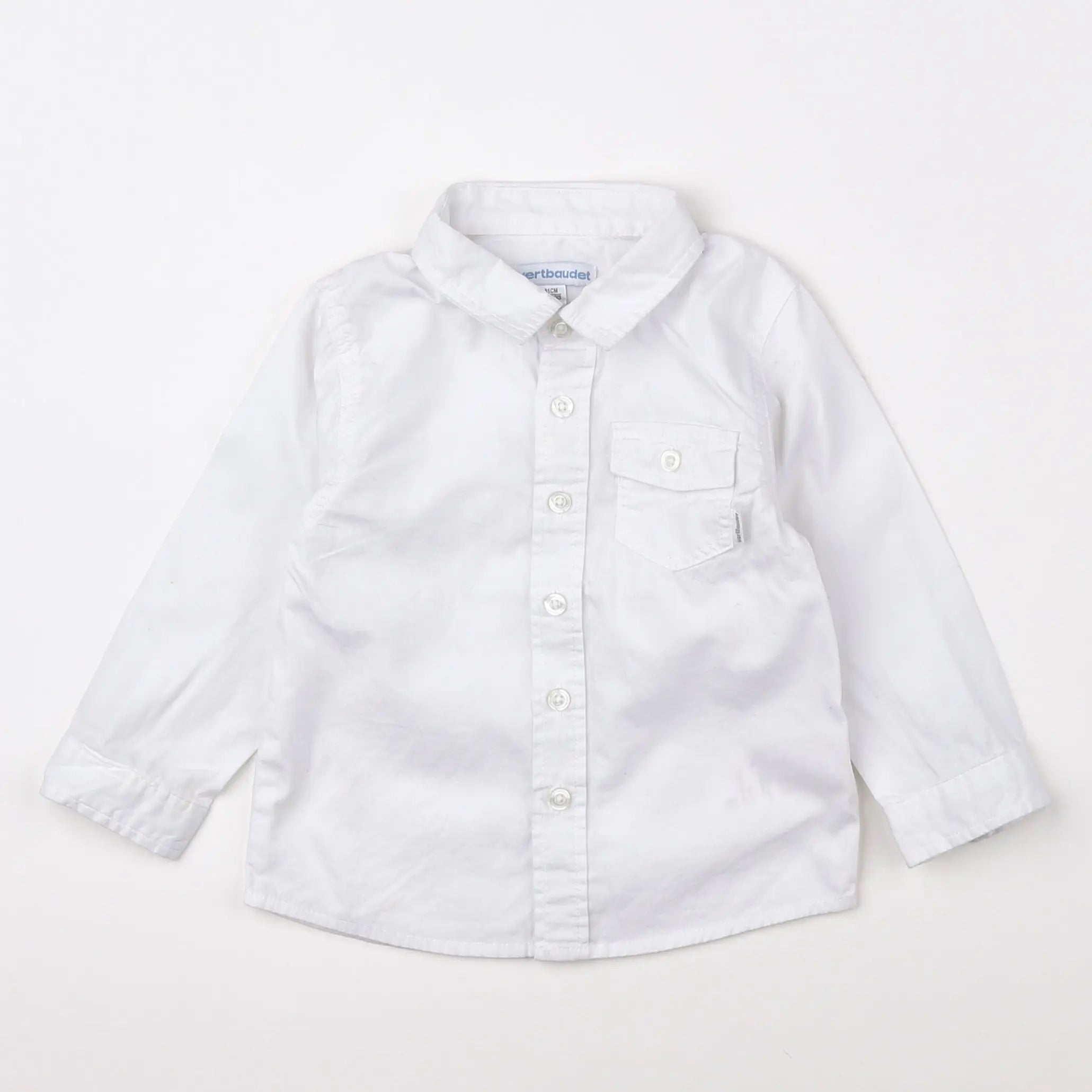 Vertbaudet - chemise blanc - 18 mois