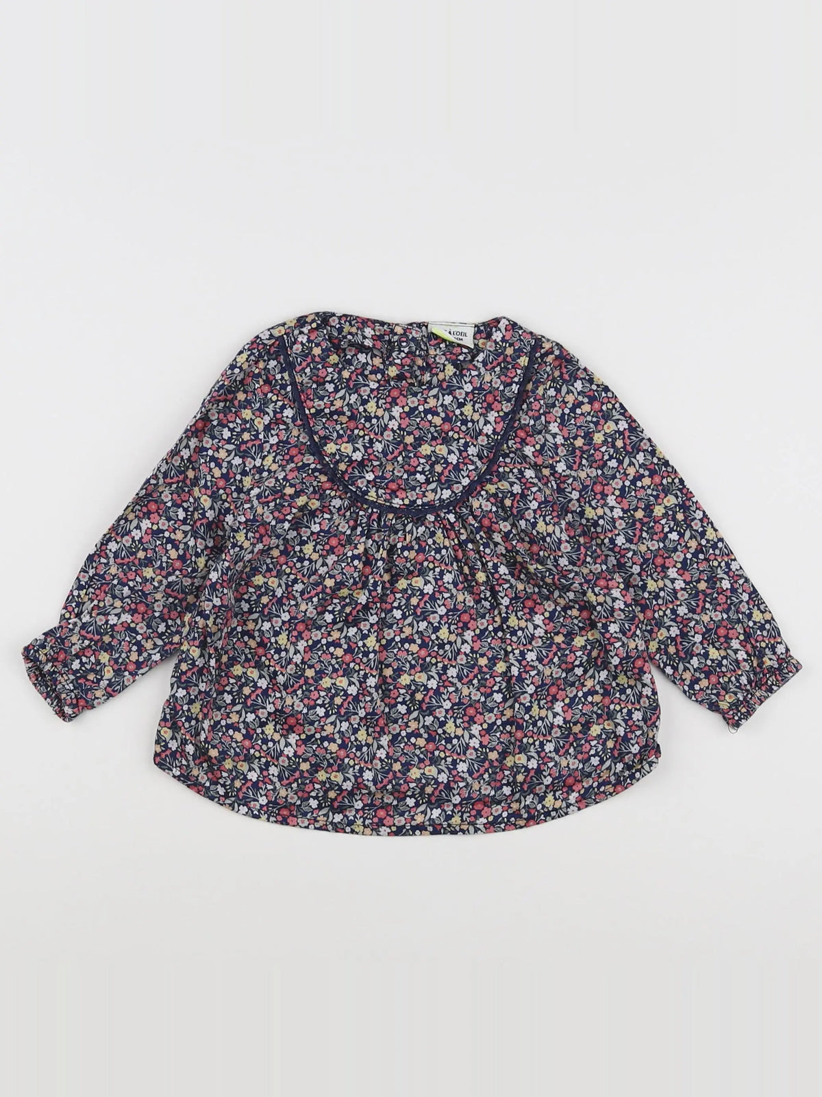 Tape à l'oeil - blouse bleu - 12 mois